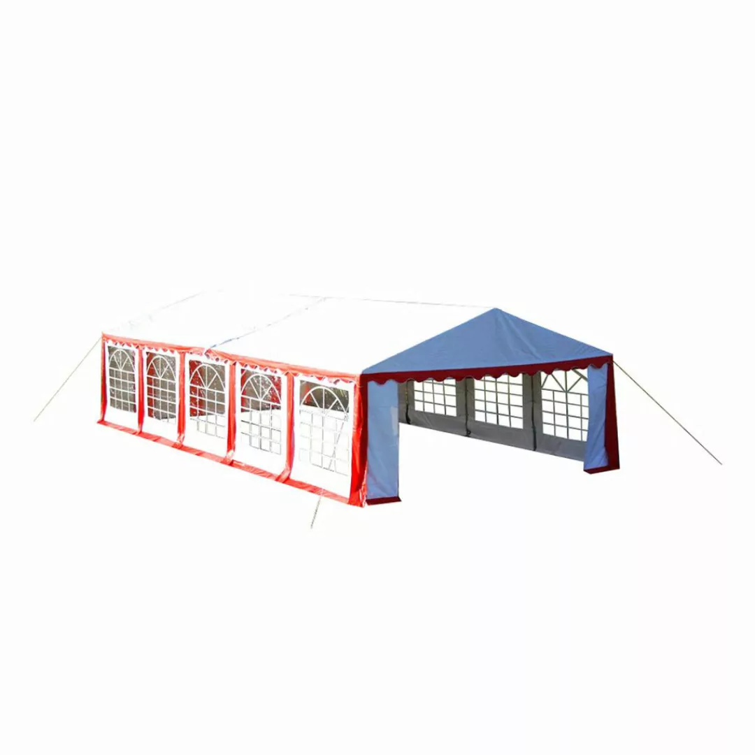 Ersatzdach Dachplane Zeltdach Seitenteile 10 X 5 M Rot&weiß günstig online kaufen