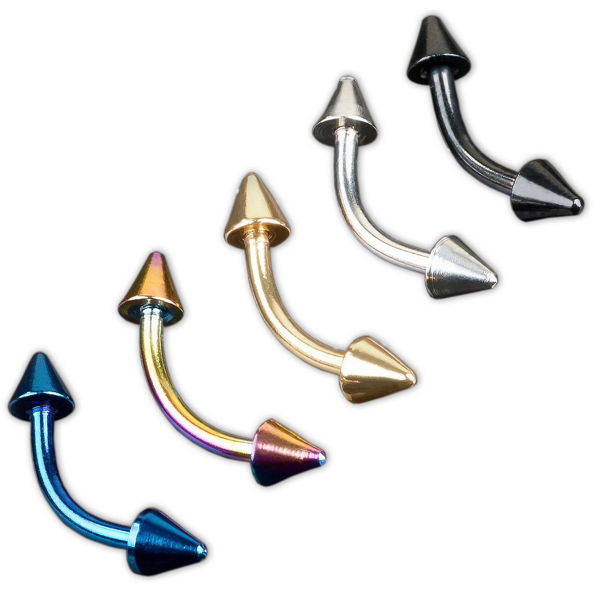 viva-adorno Augenbrauenpiercing Piercing Banane mit Spikes günstig online kaufen