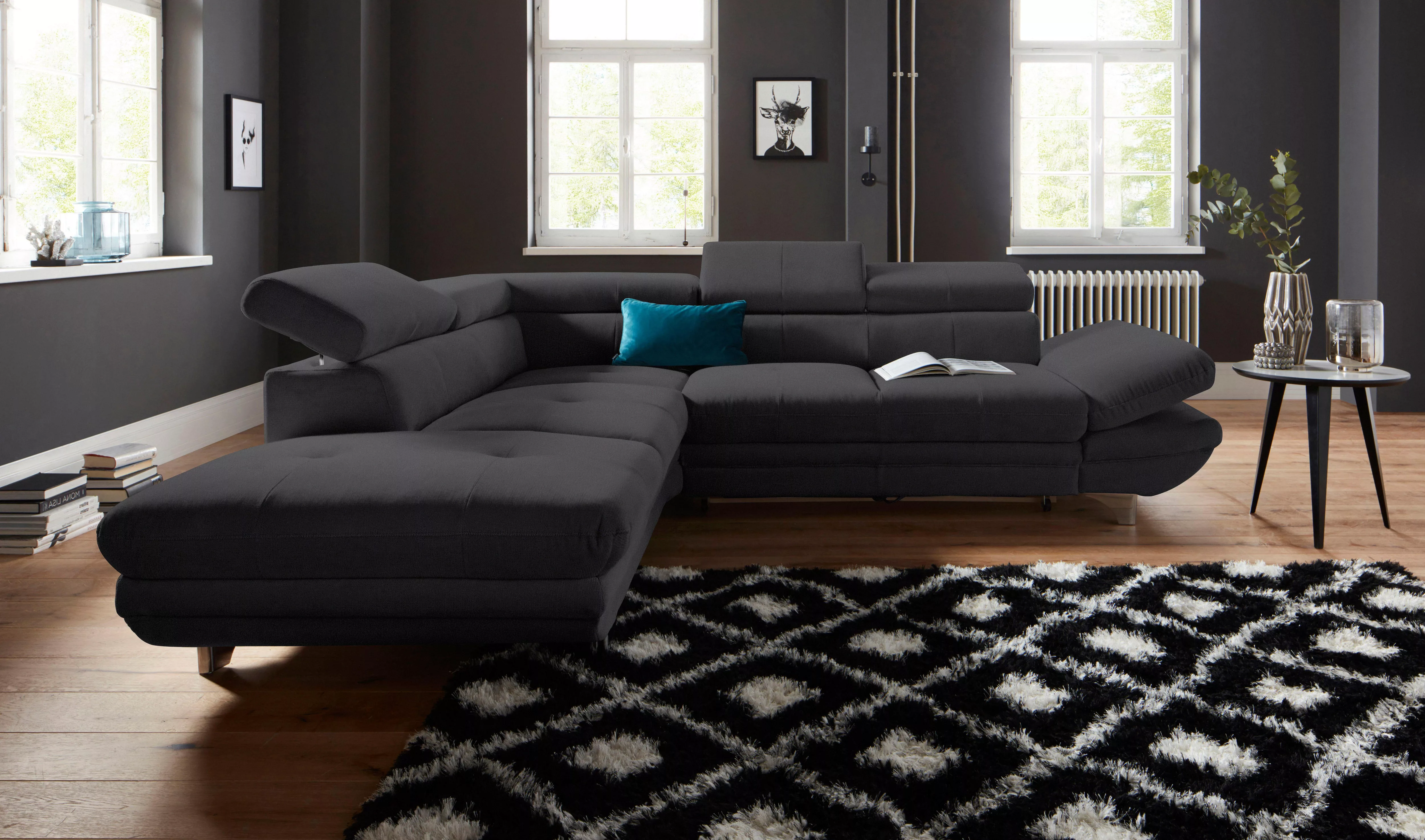 COTTA Ecksofa "Enterprise L-Form", mit Arm- & Kopfteilverstellung, wahlweis günstig online kaufen
