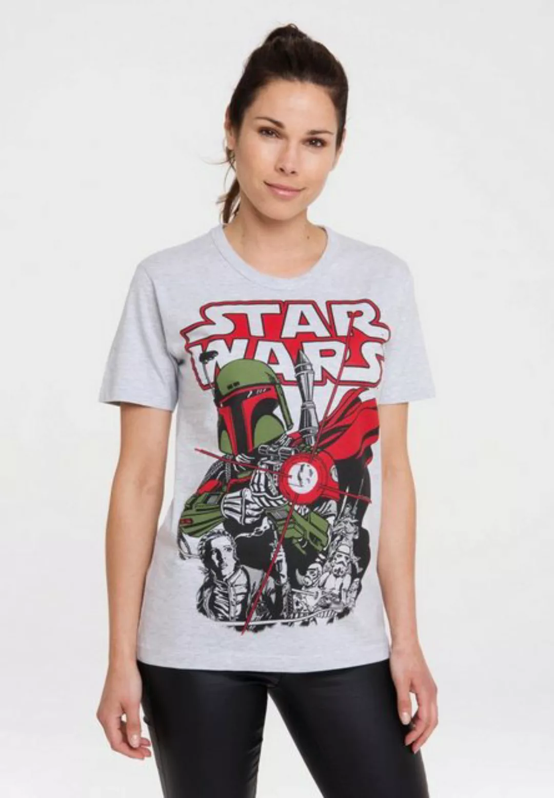 LOGOSHIRT T-Shirt Star Wars - Boba Fett mit lizenziertem Print günstig online kaufen