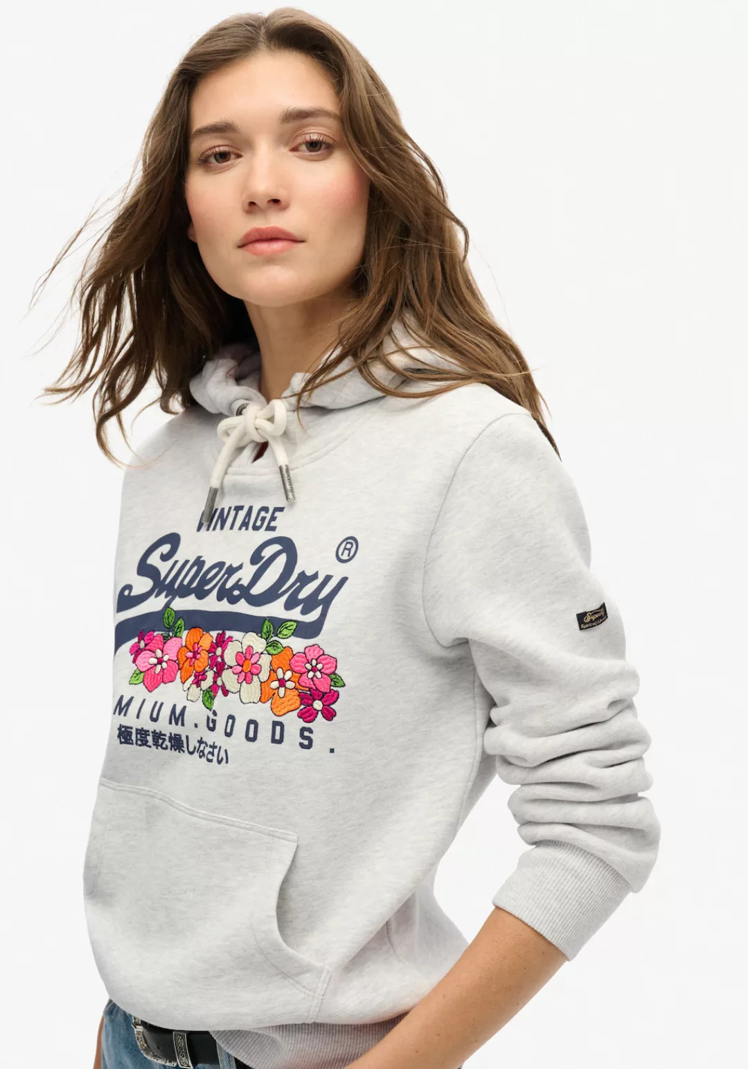 Superdry Kapuzensweatshirt VINTAGE VL PREM G FLORAL HOOD günstig online kaufen