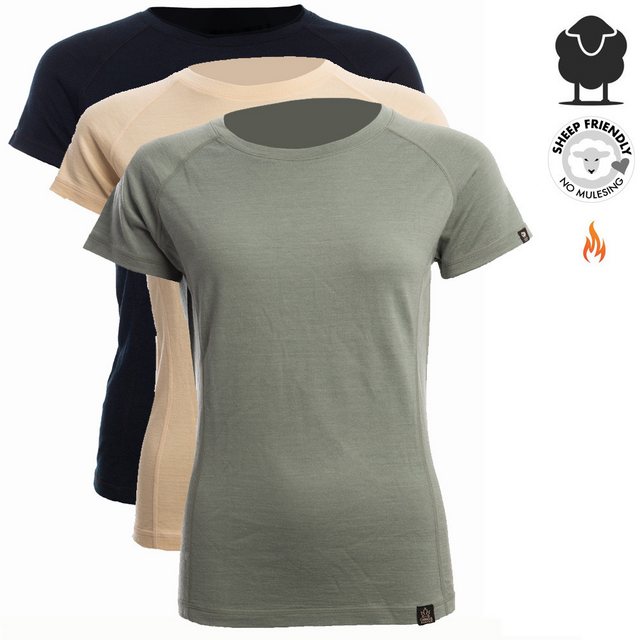 Canada North Kurzarmshirt CANADA NORTH - 100% Merino Damen T-Shirt CHILCOTI günstig online kaufen