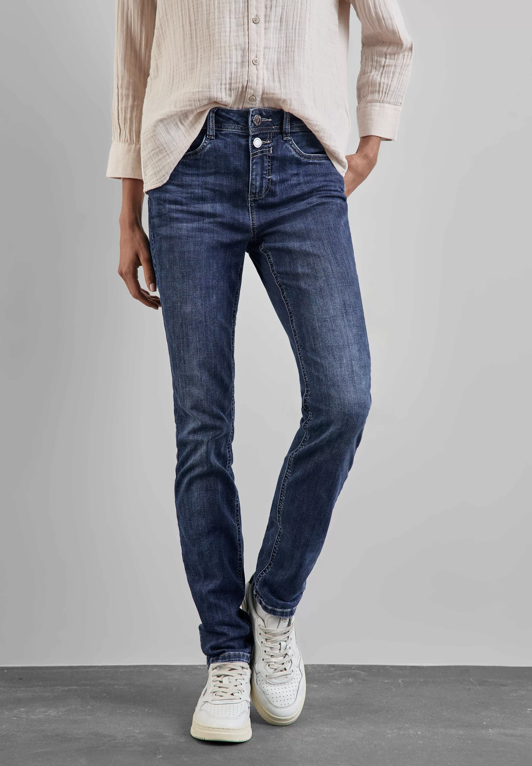 STREET ONE Comfort-fit-Jeans, High Waist günstig online kaufen