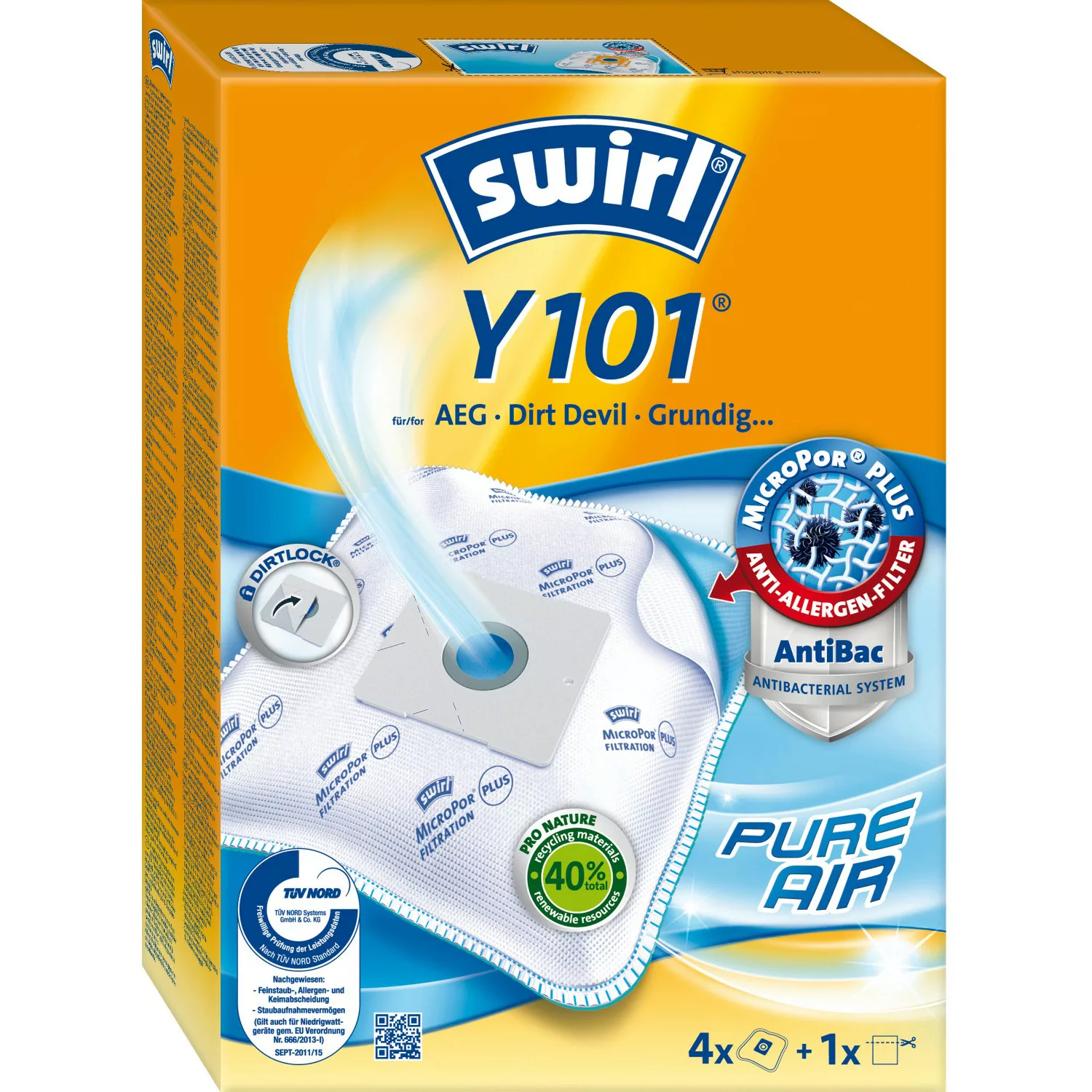 Swirl MicroPor Plus Staubsaugerbeutel Y101 günstig online kaufen