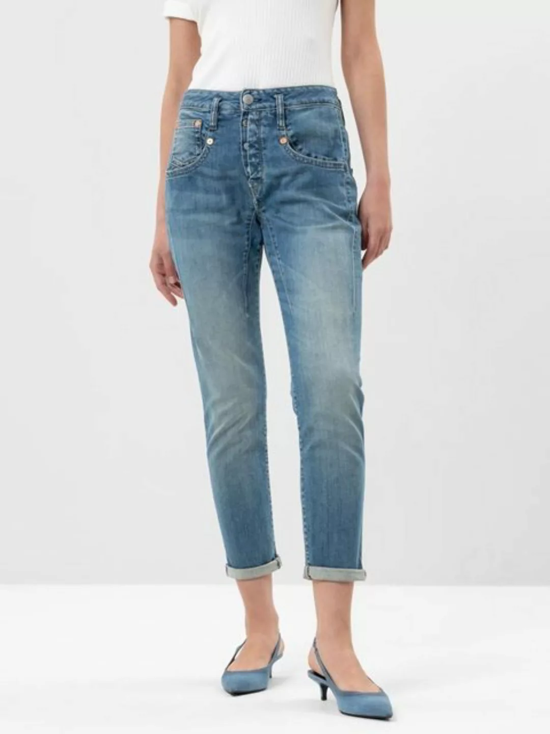 Herrlicher Stretch-Jeans Shyra Cropped Organic Cotton 5318 OD100 im Boyfrie günstig online kaufen