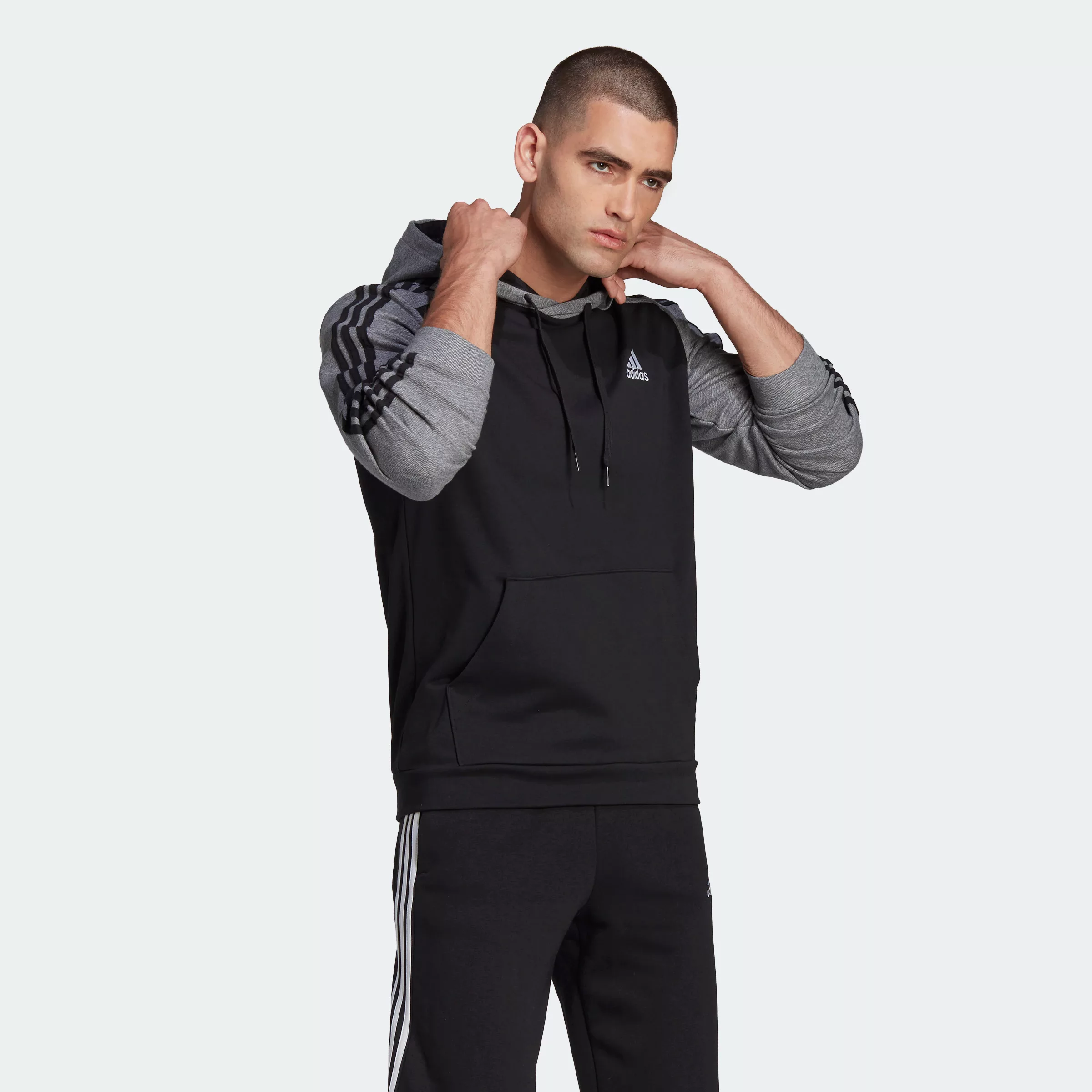 adidas Sportswear Kapuzensweatshirt "ESSENTIALS MÉLANGE FRENCH TERRY HOODIE günstig online kaufen