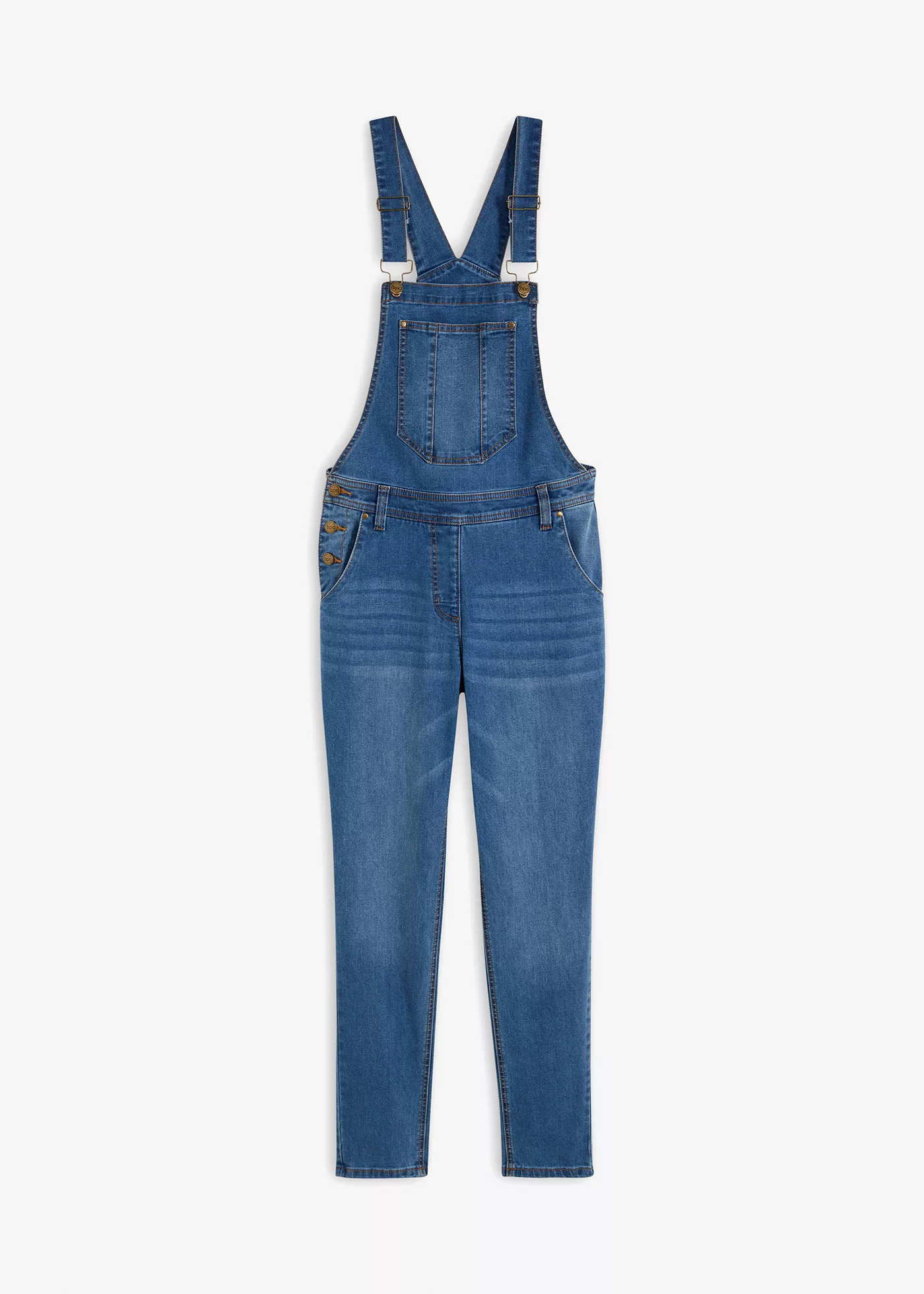 Boyfriend Jeans Mid Waist, Latzhose günstig online kaufen