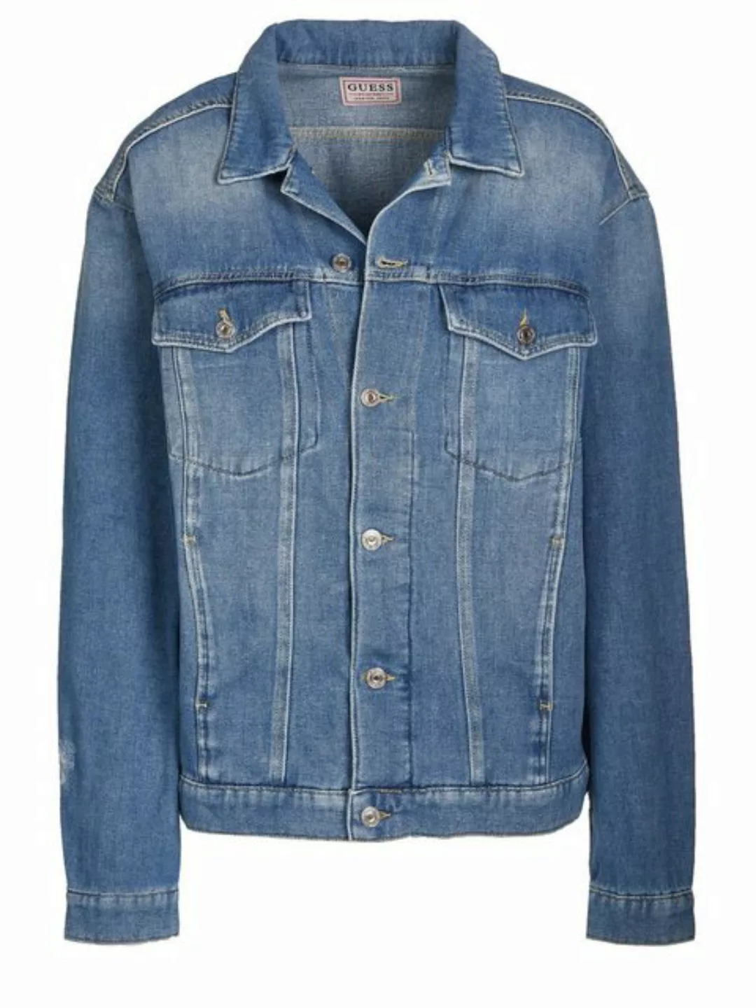 Guess Jeansjacke GUESS Jacke blau günstig online kaufen