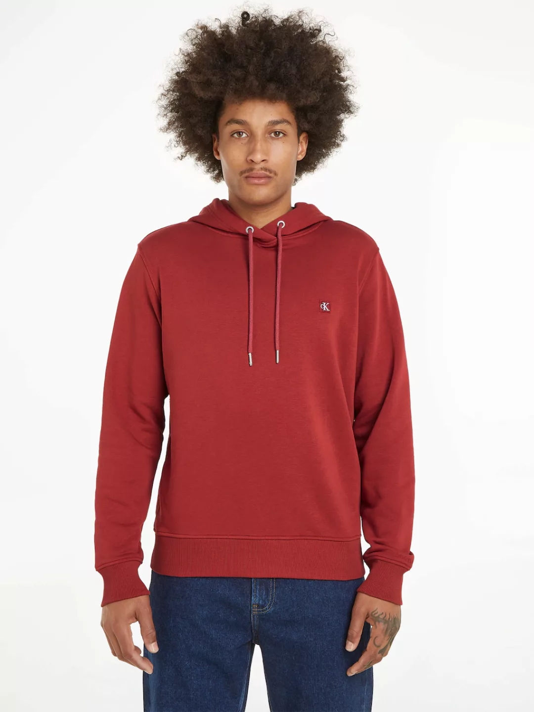 Calvin Klein Jeans Sweatshirt "CK EMBRO BADGE HOODIE", mit Logopatch günstig online kaufen