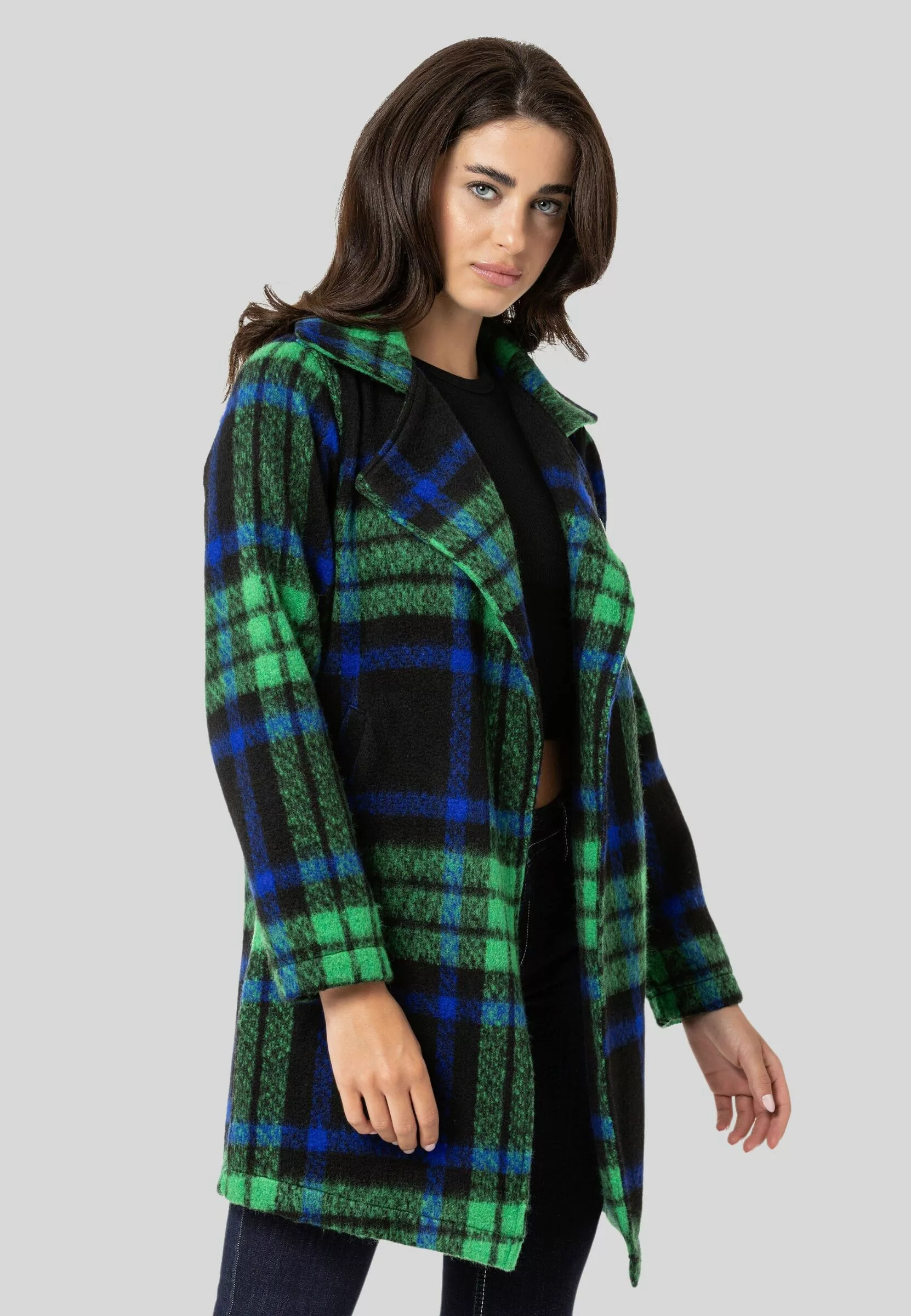 Cipo & Baxx Outdoorjacke "Jacken", ohne Kapuze, im schicken Karo-Design günstig online kaufen