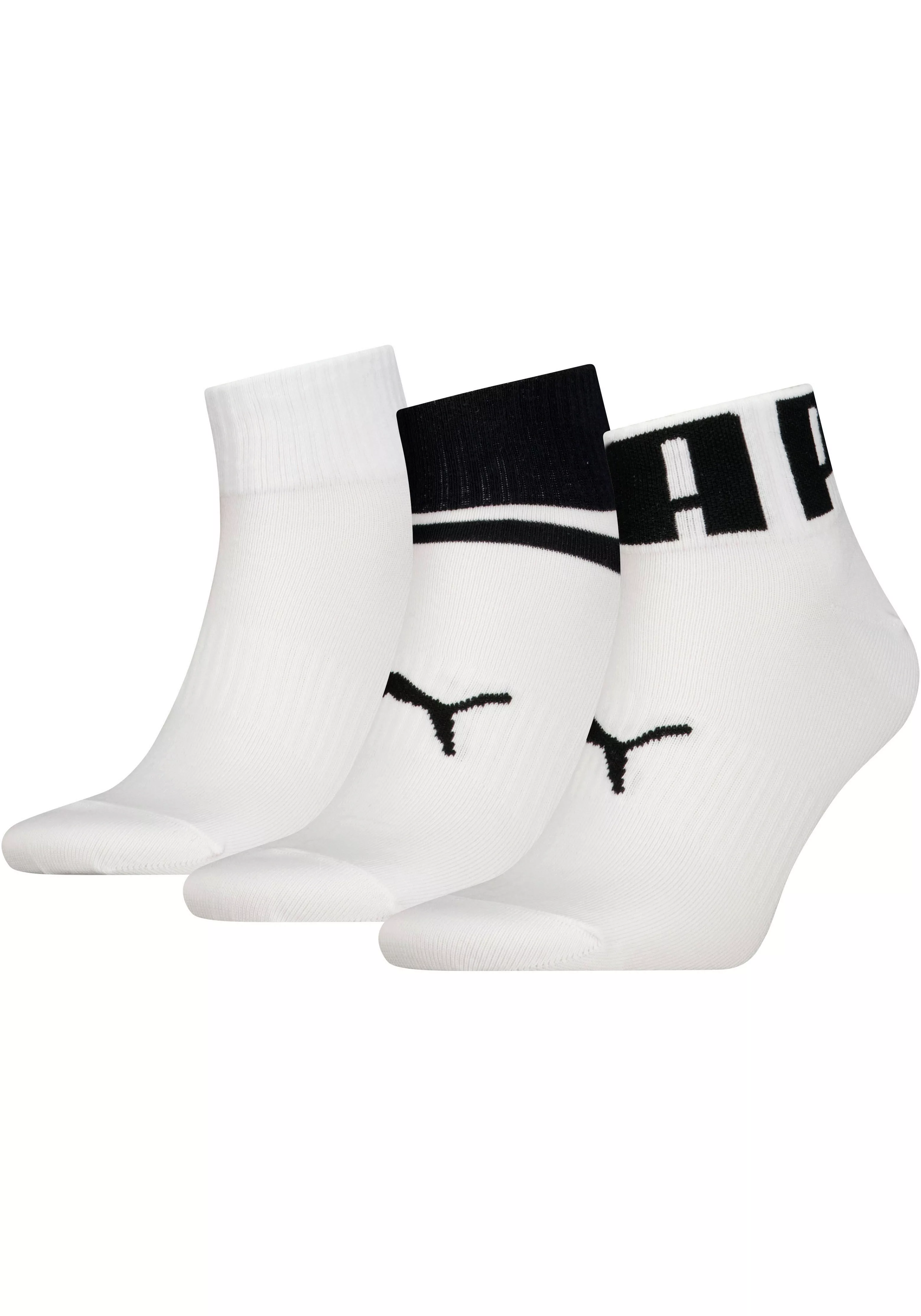 PUMA Kurzsocken "Unisex PUMA UNISEX BIG LOGO QUARTER", (Packung, 3 Paar), m günstig online kaufen