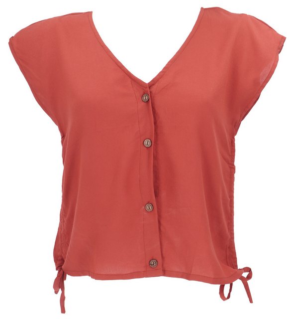 Guru-Shop Longbluse Luftiges Boho Blusentop, Basic Sommertop mit.. alternat günstig online kaufen