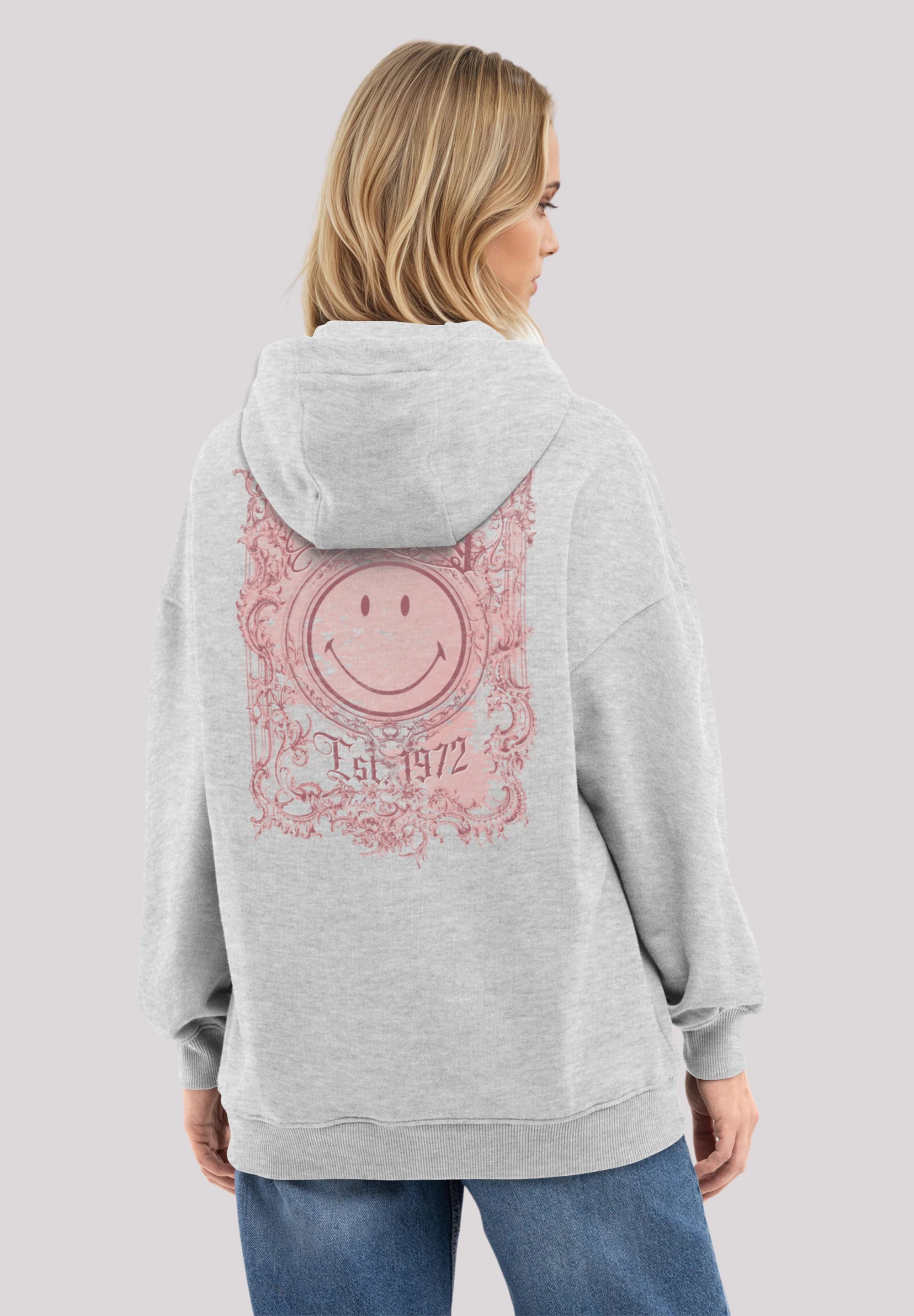 F4NT4STIC Kapuzenpullover "Smiley Originals Spring Pink Typography", Premiu günstig online kaufen