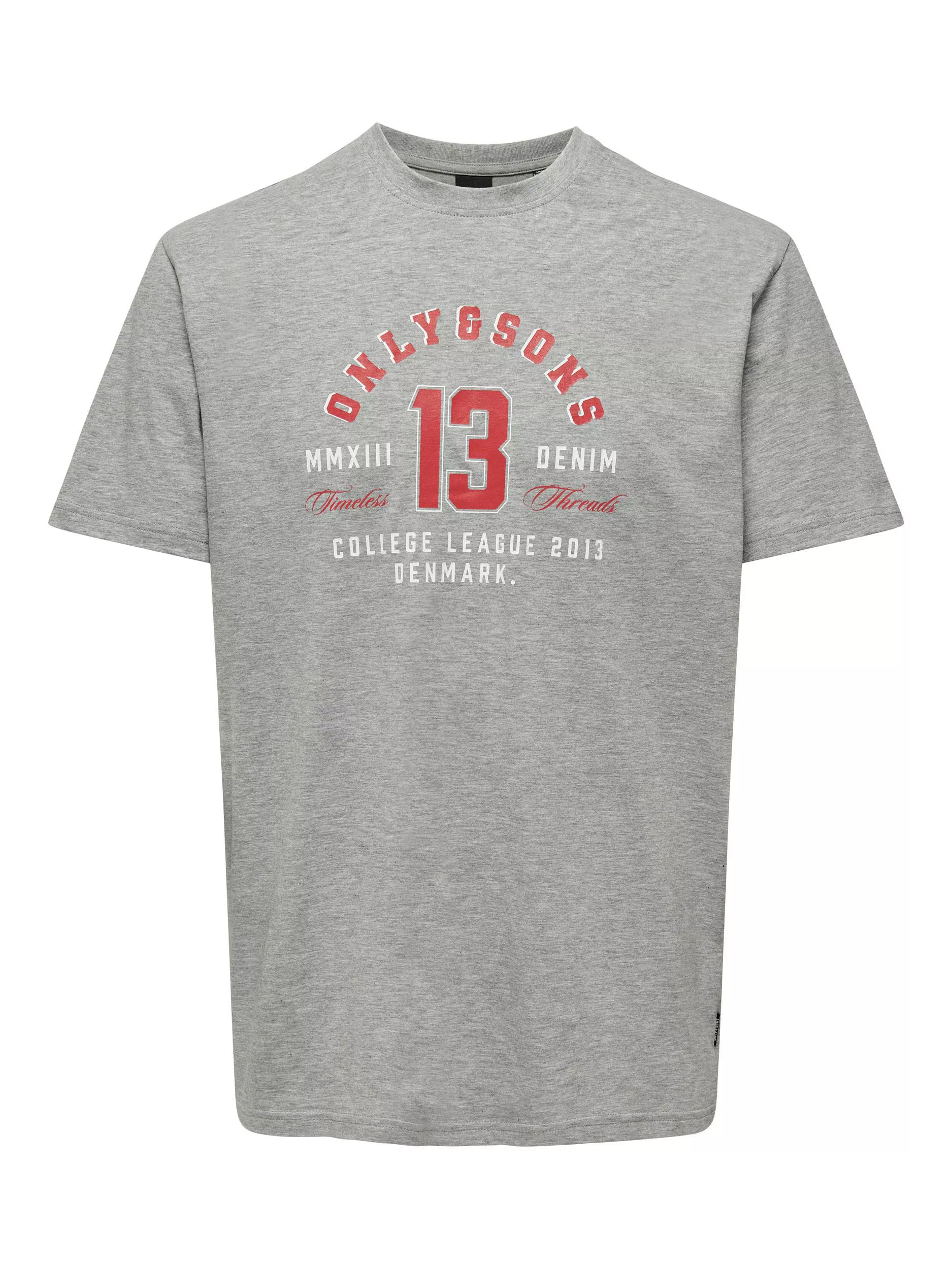 ONLY & SONS Rundhalsshirt "ONSLENNY LIFE REG VINTAGE PRINT TEE NOOS" günstig online kaufen