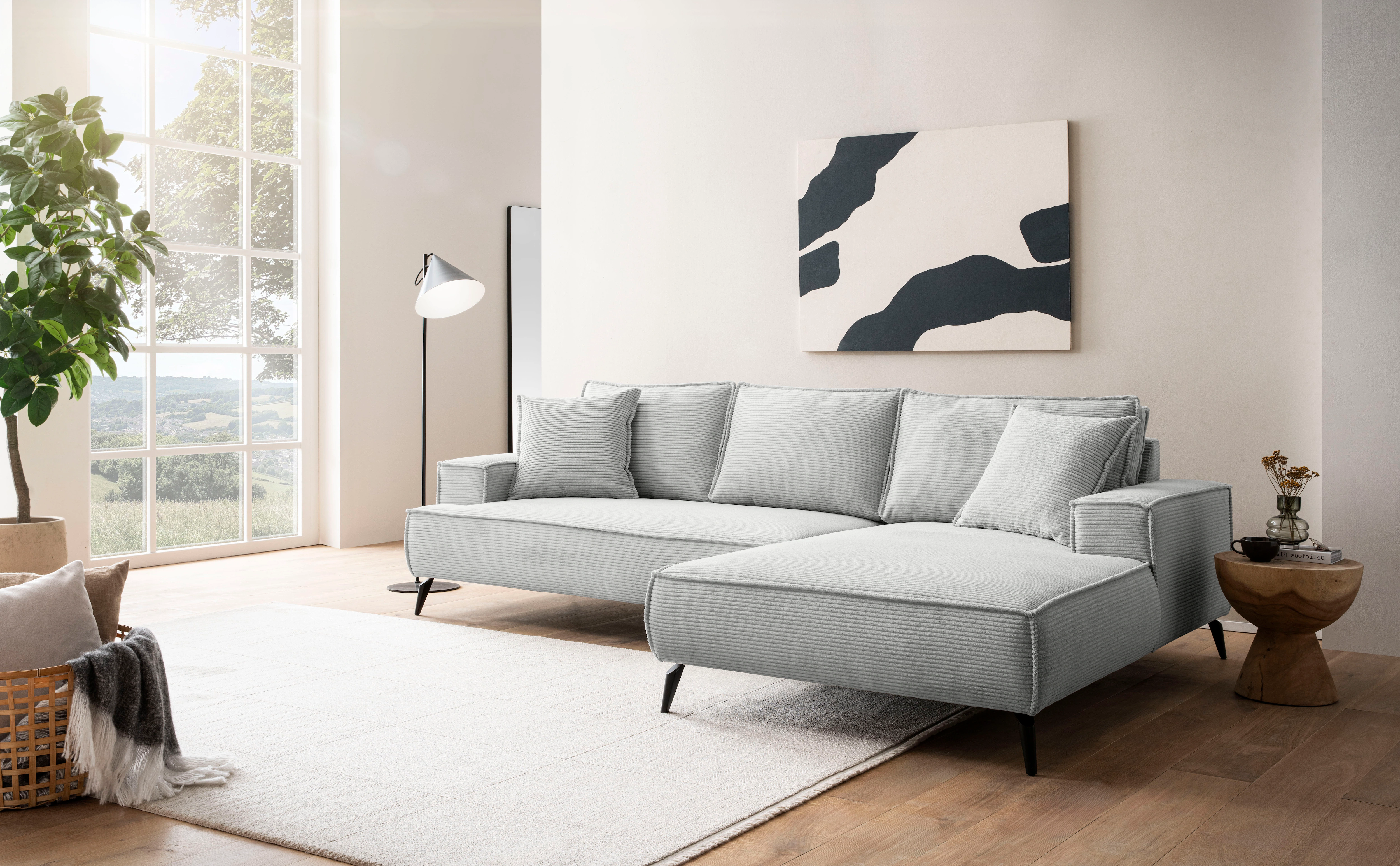 andas Ecksofa "TVINNU, L-Form in Cord, Sofa", wahlweise Recamiere rechts/li günstig online kaufen