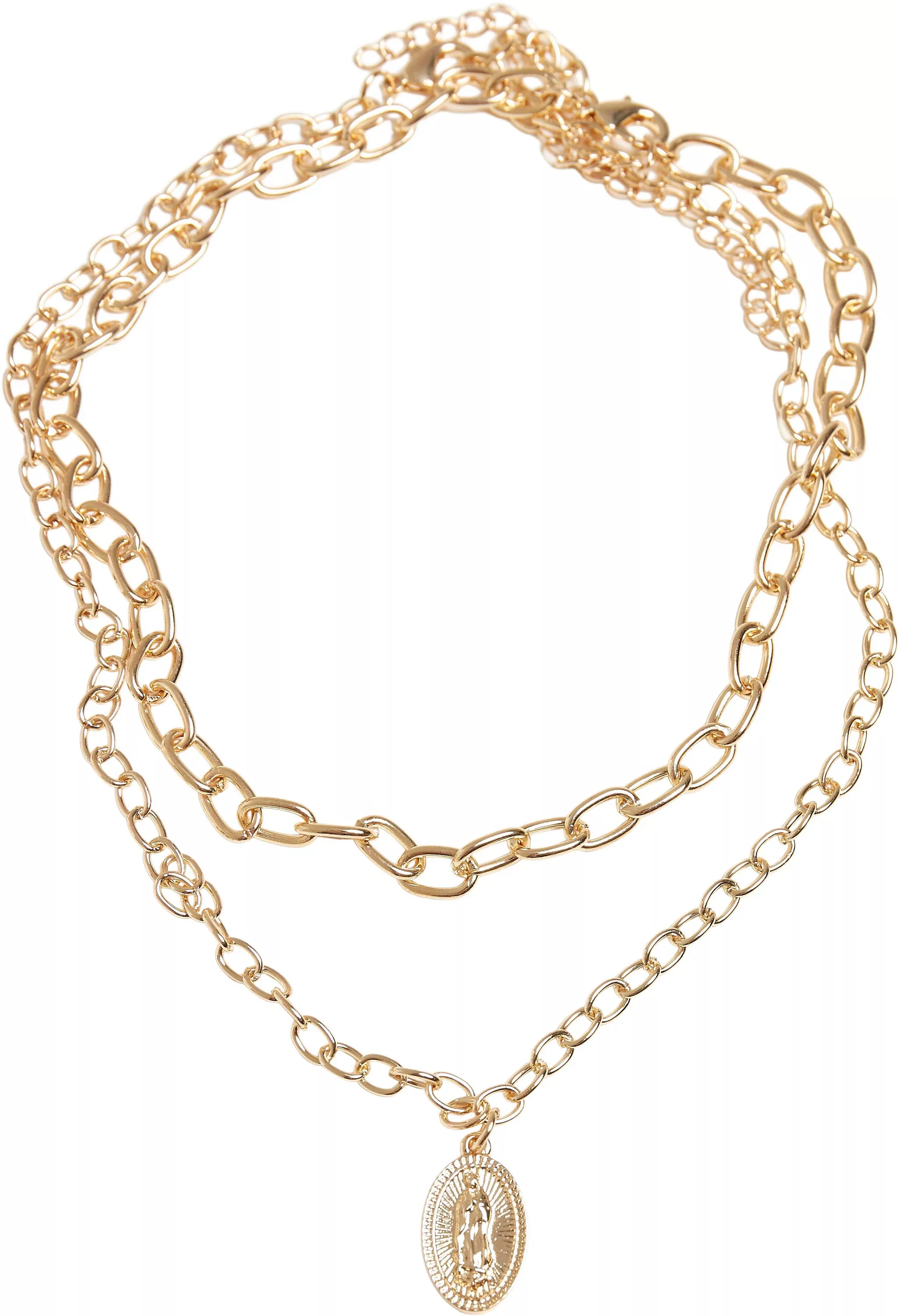 URBAN CLASSICS Edelstahlkette "Accessoires Madonna Layering Necklace" günstig online kaufen