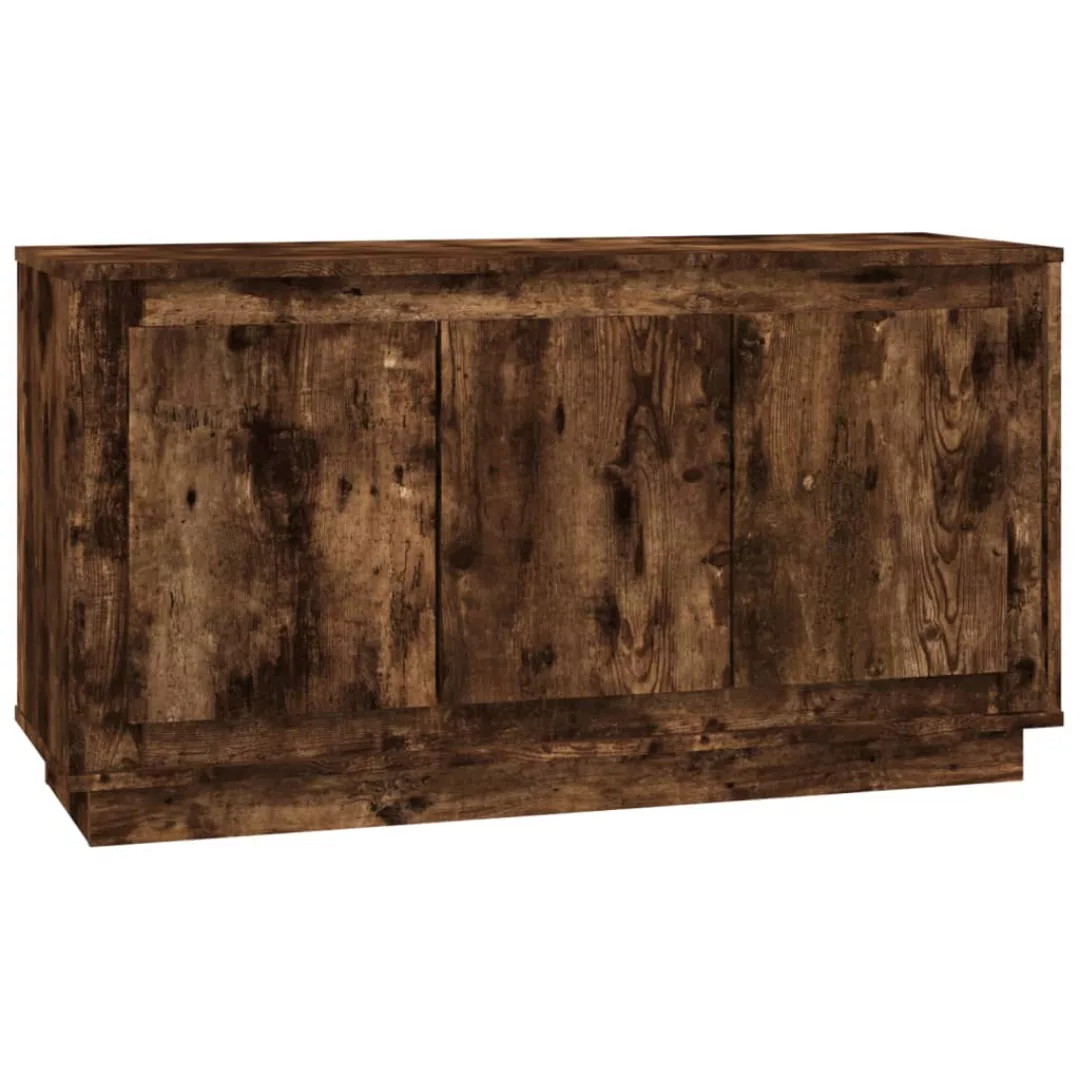 Vidaxl Sideboard Räuchereiche 102x35x55 Cm Holzwerkstoff günstig online kaufen