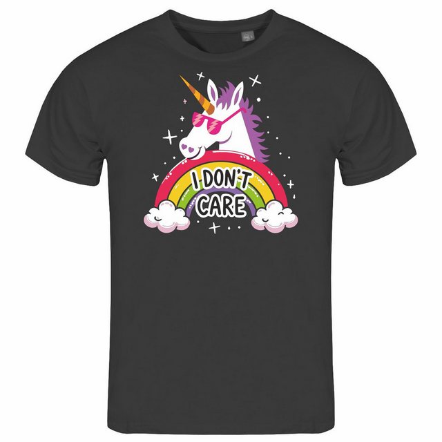 deinshirt Print-Shirt Herren T-Shirt Einhorn I dont care Funshirt mit Motiv günstig online kaufen