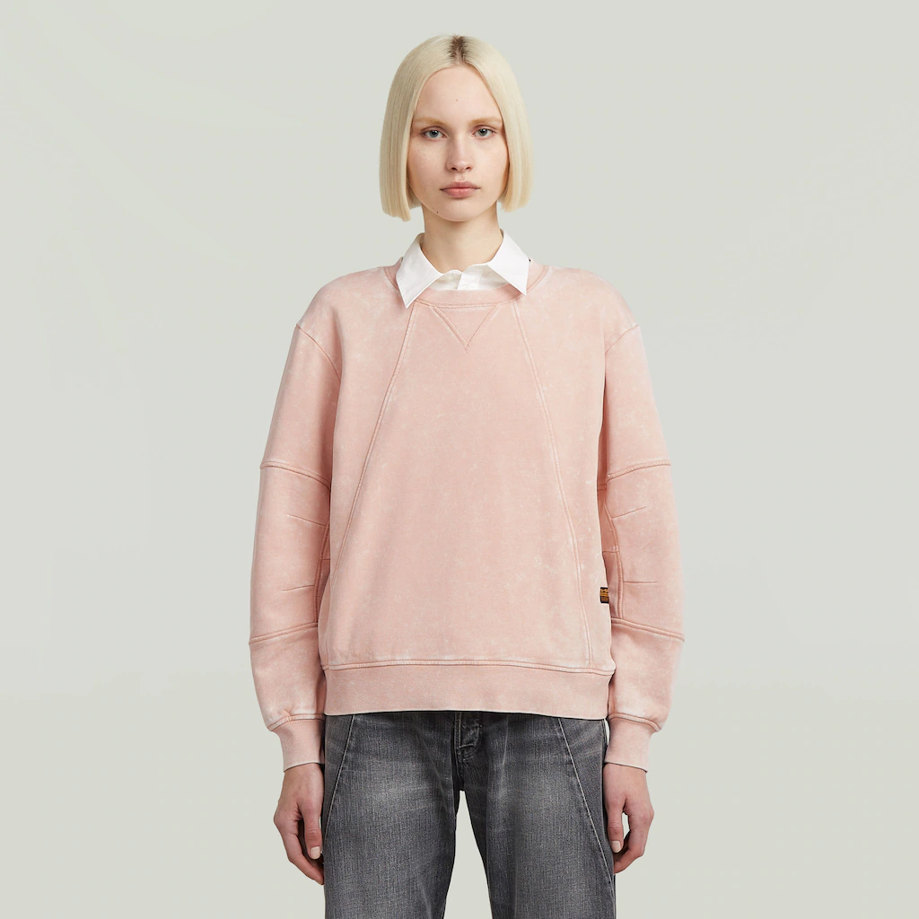 G-STAR Sweatshirt "Washed 3D Sleeve A line", in Rundhalsform günstig online kaufen
