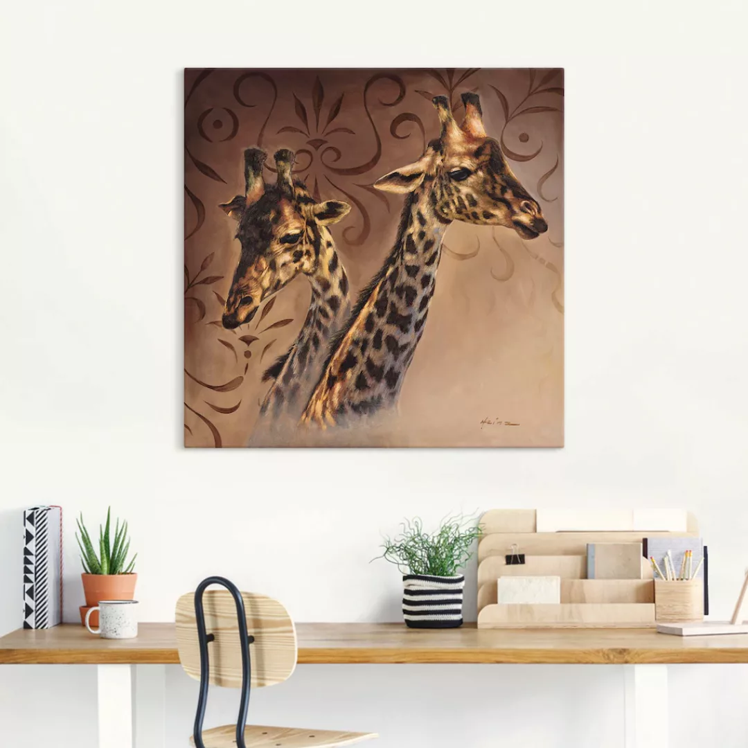 Artland Wandbild »Giraffen Porträt«, Wildtiere, (1 St.), als Alubild, Outdo günstig online kaufen