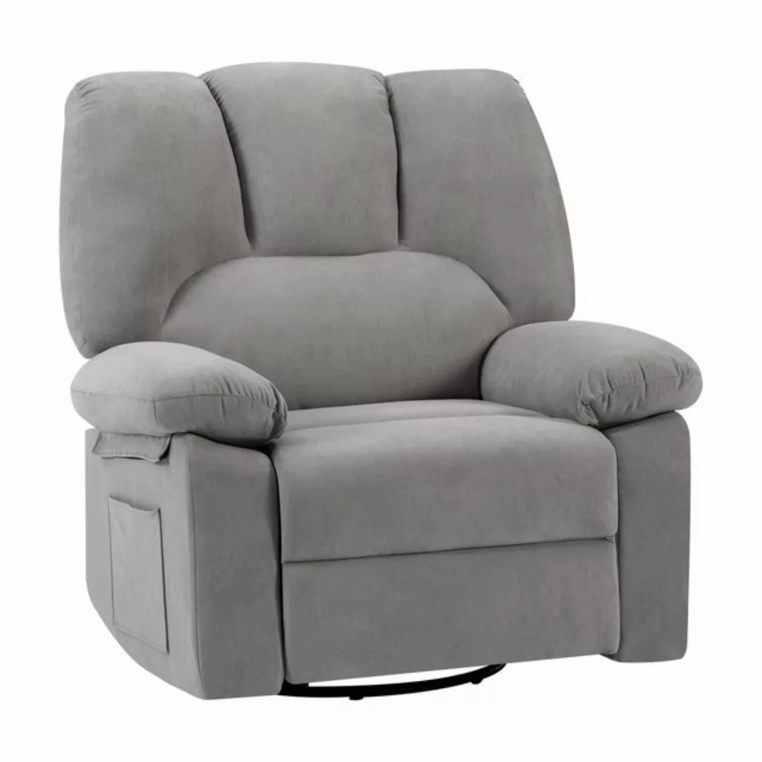 HOMYEDAMIC Big-Sofa Big-Sofa Massagesessel Drehbarer Loungesessel Wohnzimme günstig online kaufen