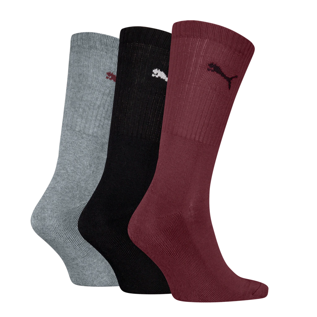 PUMA Socken "PUMA UNISEX CREW SOCK 3P", (3 Paar), mit farblichem Logo günstig online kaufen