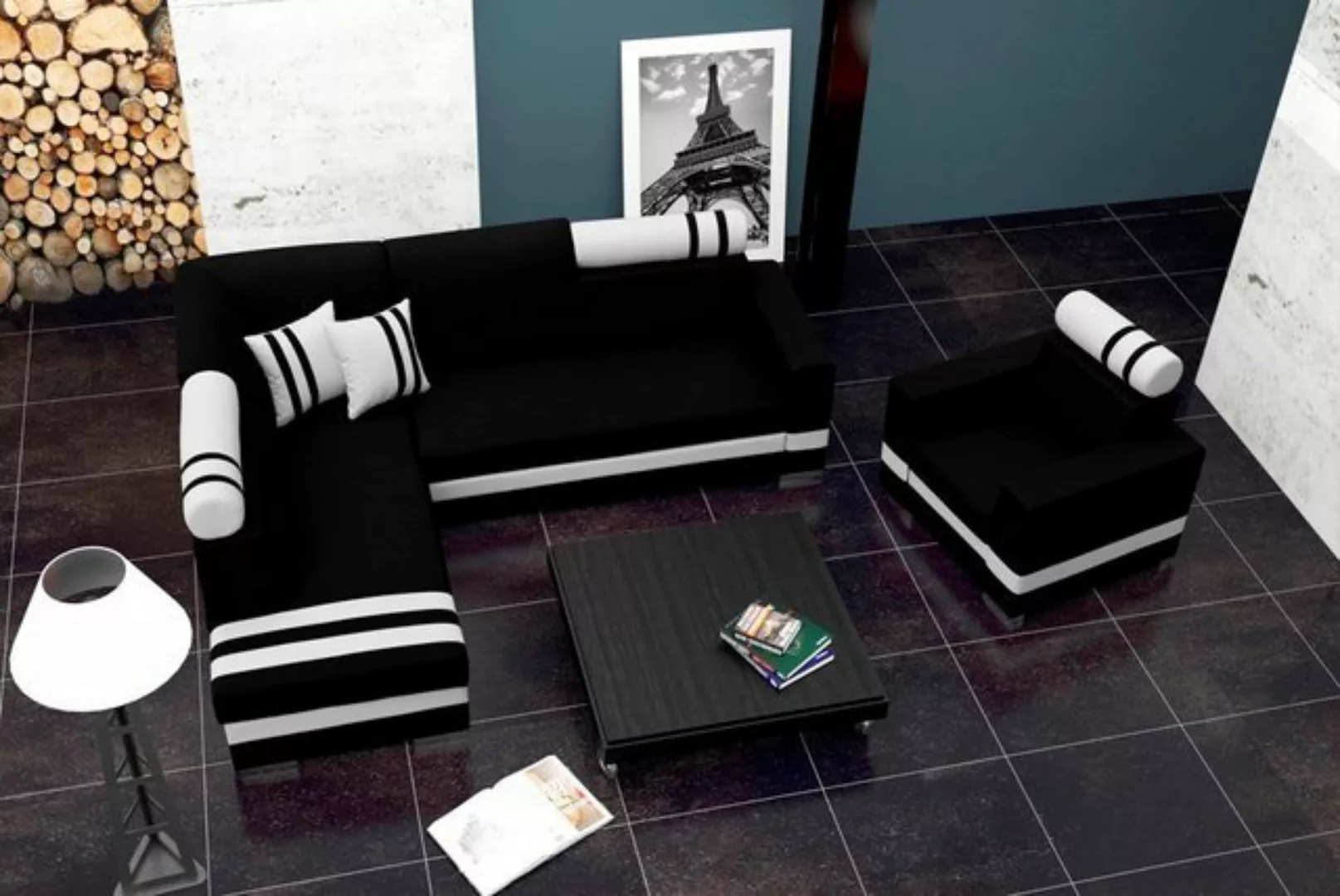 JVmoebel Ecksofa Design Ecksofa Couch Wohnlandschaft Schlafsofa Schlafsofa günstig online kaufen