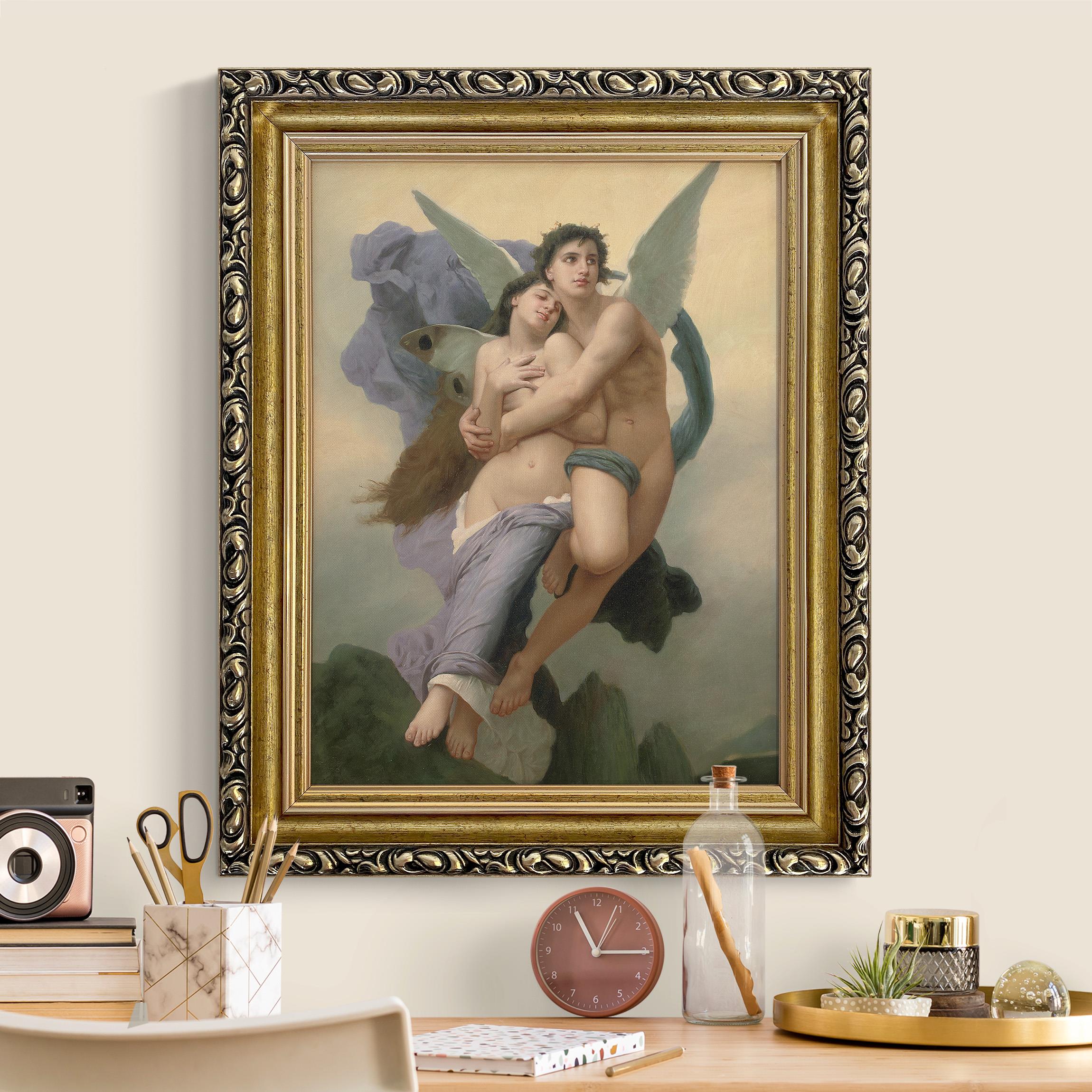 Gerahmtes Leinwandbild William-Adolphe Bouguereau - Entführung der Psyche günstig online kaufen