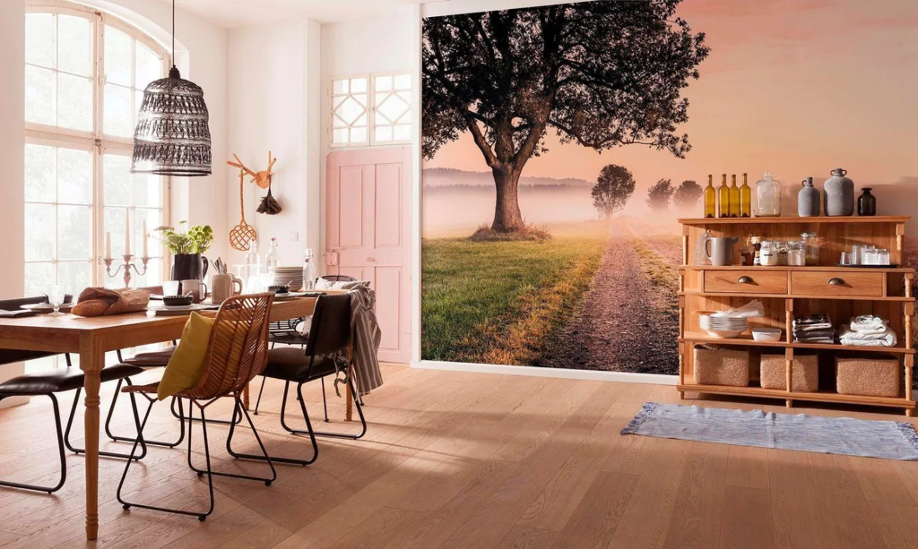 Komar Vliestapete »Digitaldruck Vlies - Misty Morning - Größe 400 x 250 cm« günstig online kaufen