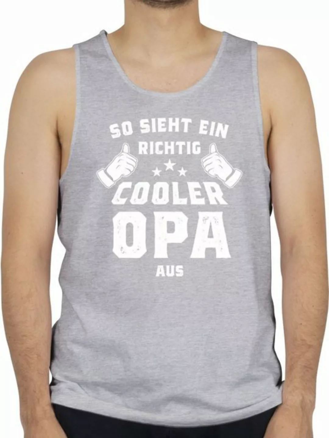 Shirtracer Tanktop So sieht ein richtig cooler Opa aus Opa Geschenke günstig online kaufen