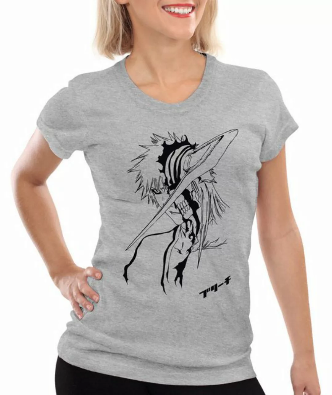 style3 T-Shirt Ichigo Shinigami bleach hollow dämon kurosaki rujia anime ma günstig online kaufen