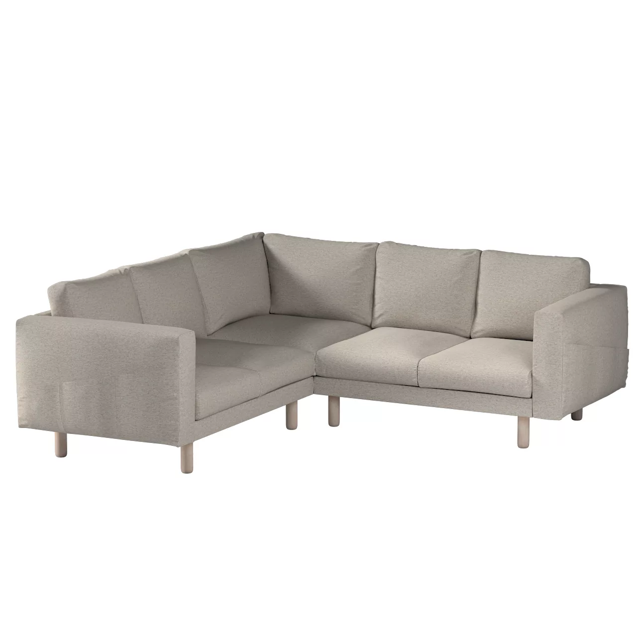 Bezug für Norsborg 4-Sitzer Ecksofa, grau-beige, Norsborg 4-Sitzer Ecksofab günstig online kaufen