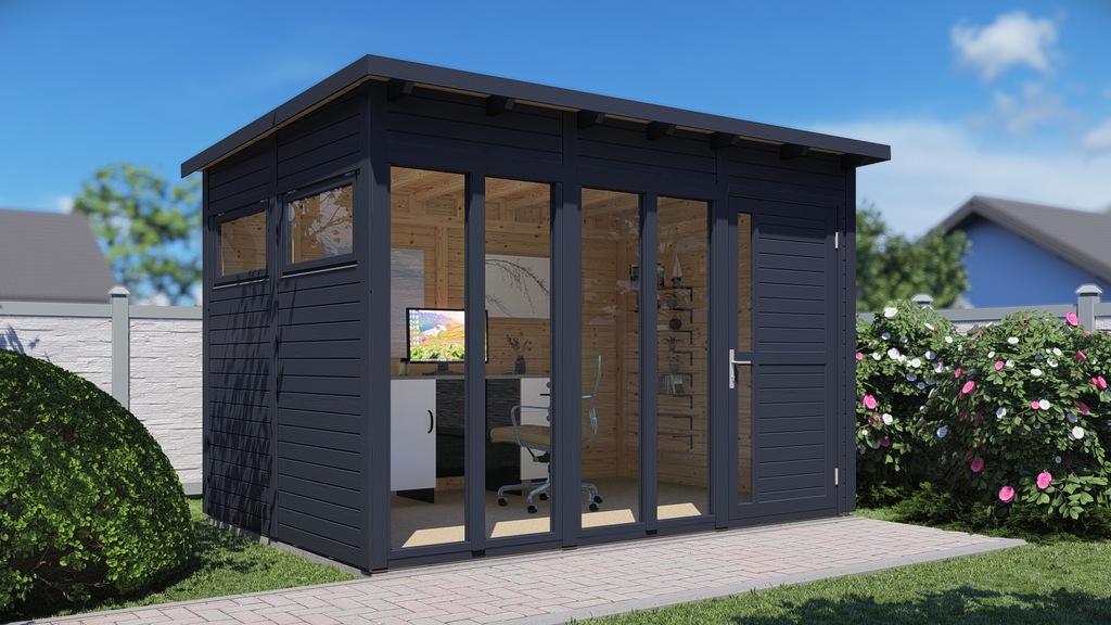 BERTILO Gartenhaus "Pentus 3 Office, in verschiedenen Farben" günstig online kaufen