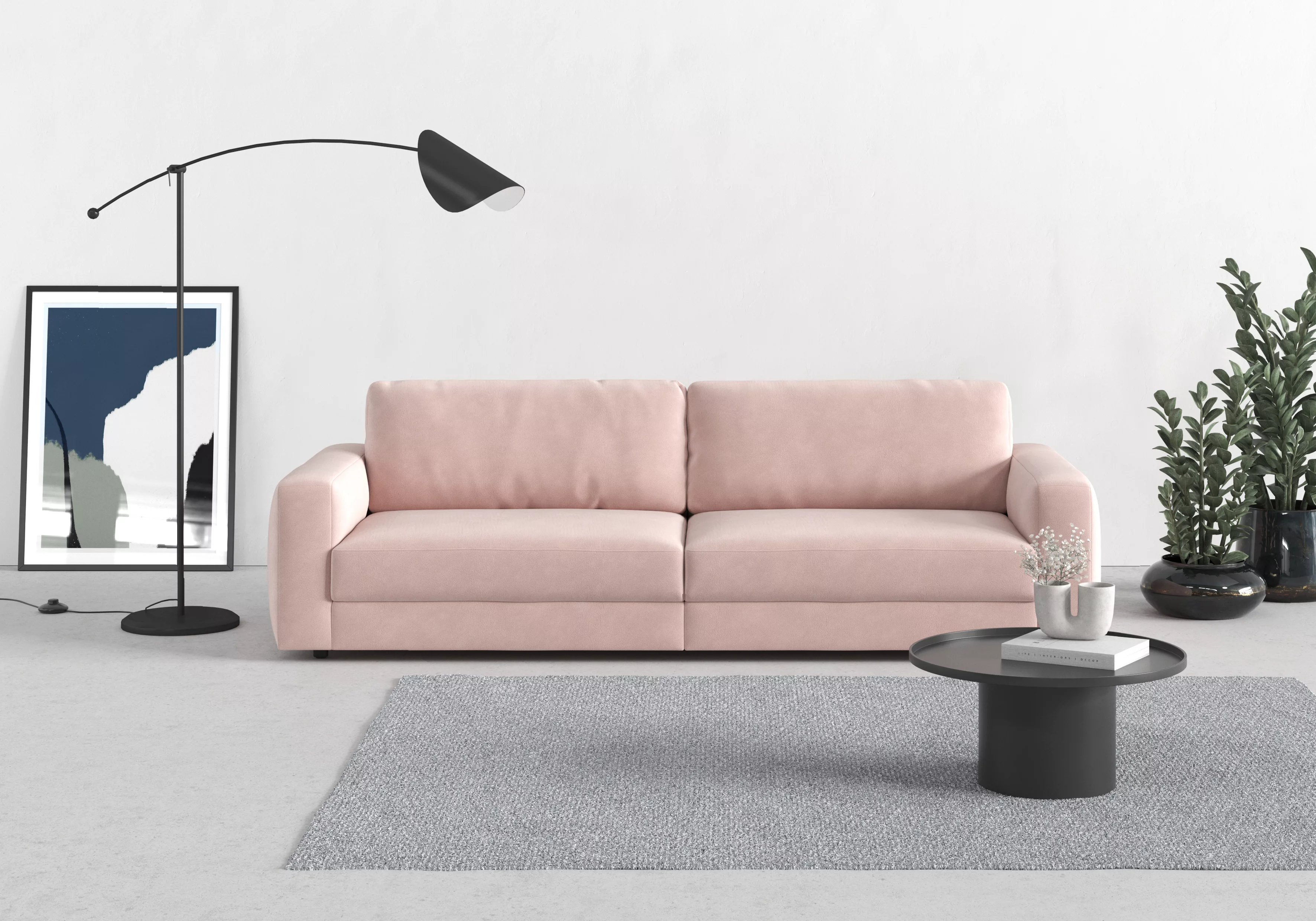 TRENDMANUFAKTUR Big-Sofa »Bourbon«, (2 St.), extra tiefe Sitzfläche, wahlwe günstig online kaufen