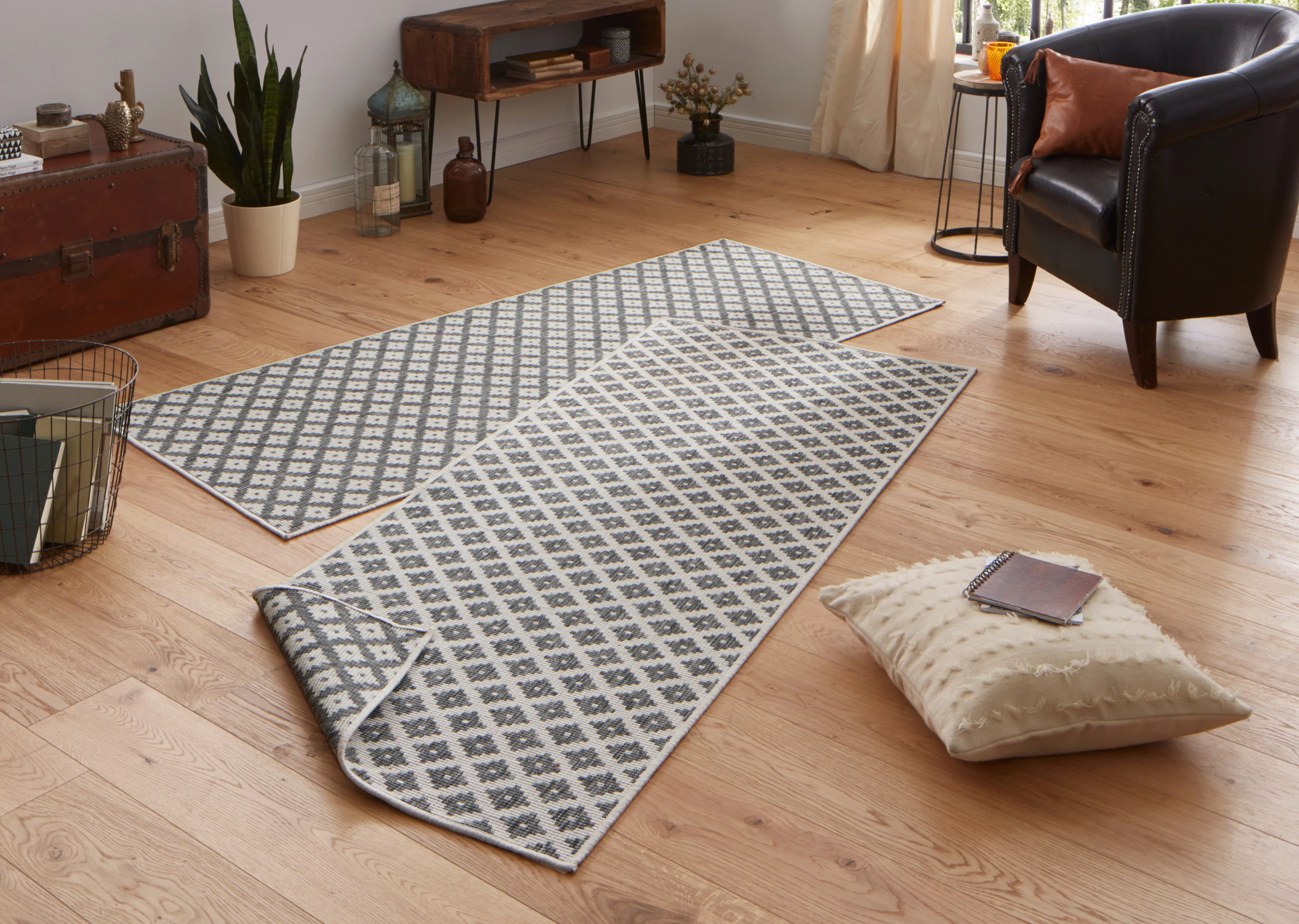 NORTHRUGS Teppich »Nizza Wendeteppich«, rechteckig, 5 mm Höhe, In-& Outdoor günstig online kaufen