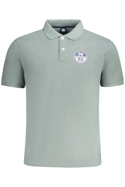 North Sails Poloshirt Grünes Herren Kurzarm-Poloshirt mit Druck und günstig online kaufen