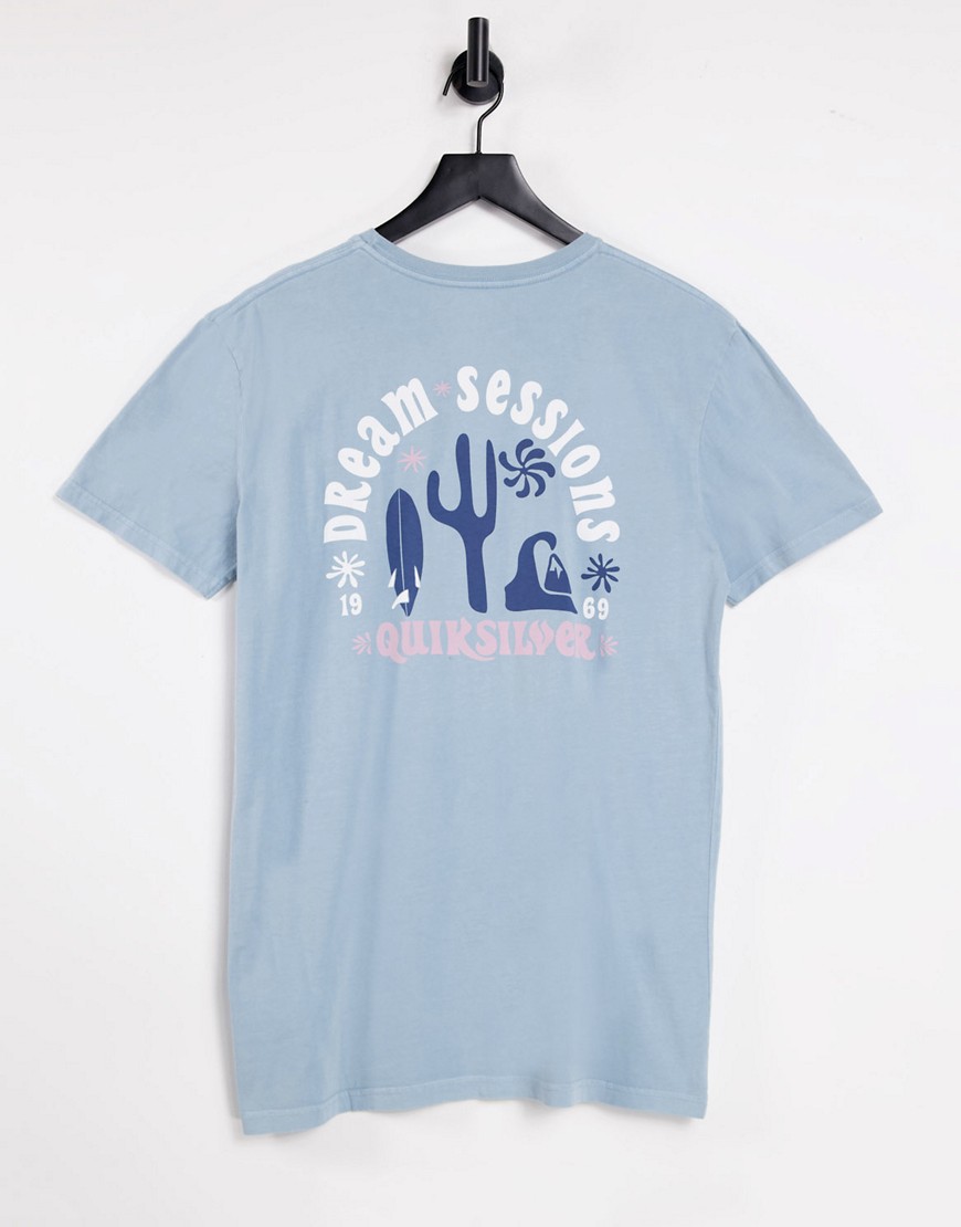 Quiksilver – Dream Sessions – T-Shirt mit Print in Blau günstig online kaufen