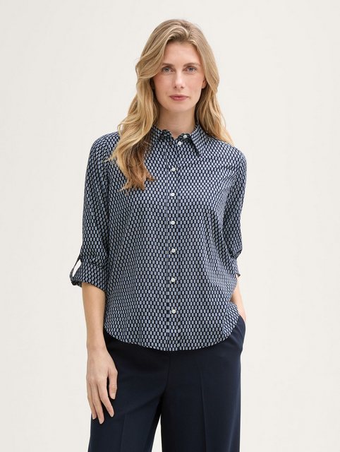 TOM TAILOR Langarmbluse Bluse mit Muster günstig online kaufen