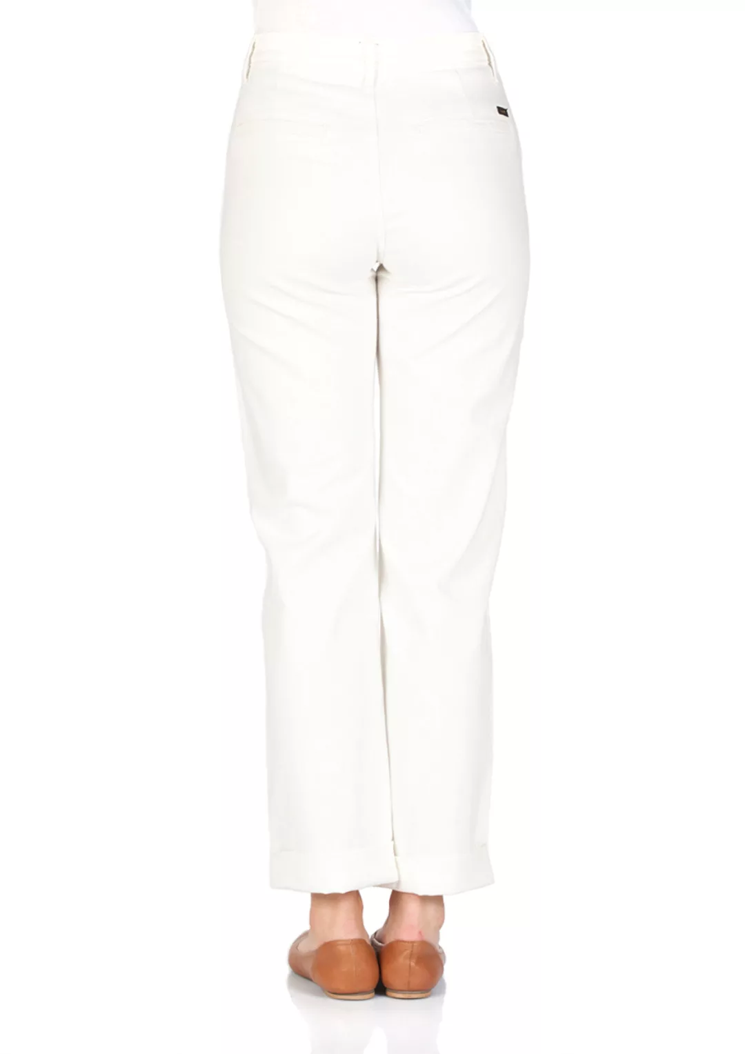 Lee Damen Hose Relaxed Chino - Relaxed Fit - Weiß - Ecru günstig online kaufen