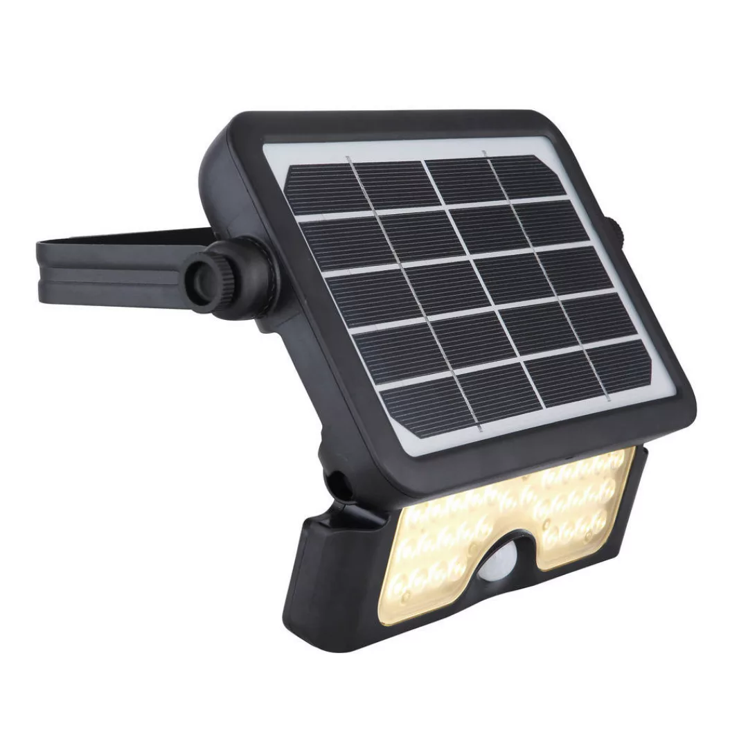 LED-Solarleuchte schwarz Kunststoff B/H: ca. 23,2x3,4 cm günstig online kaufen