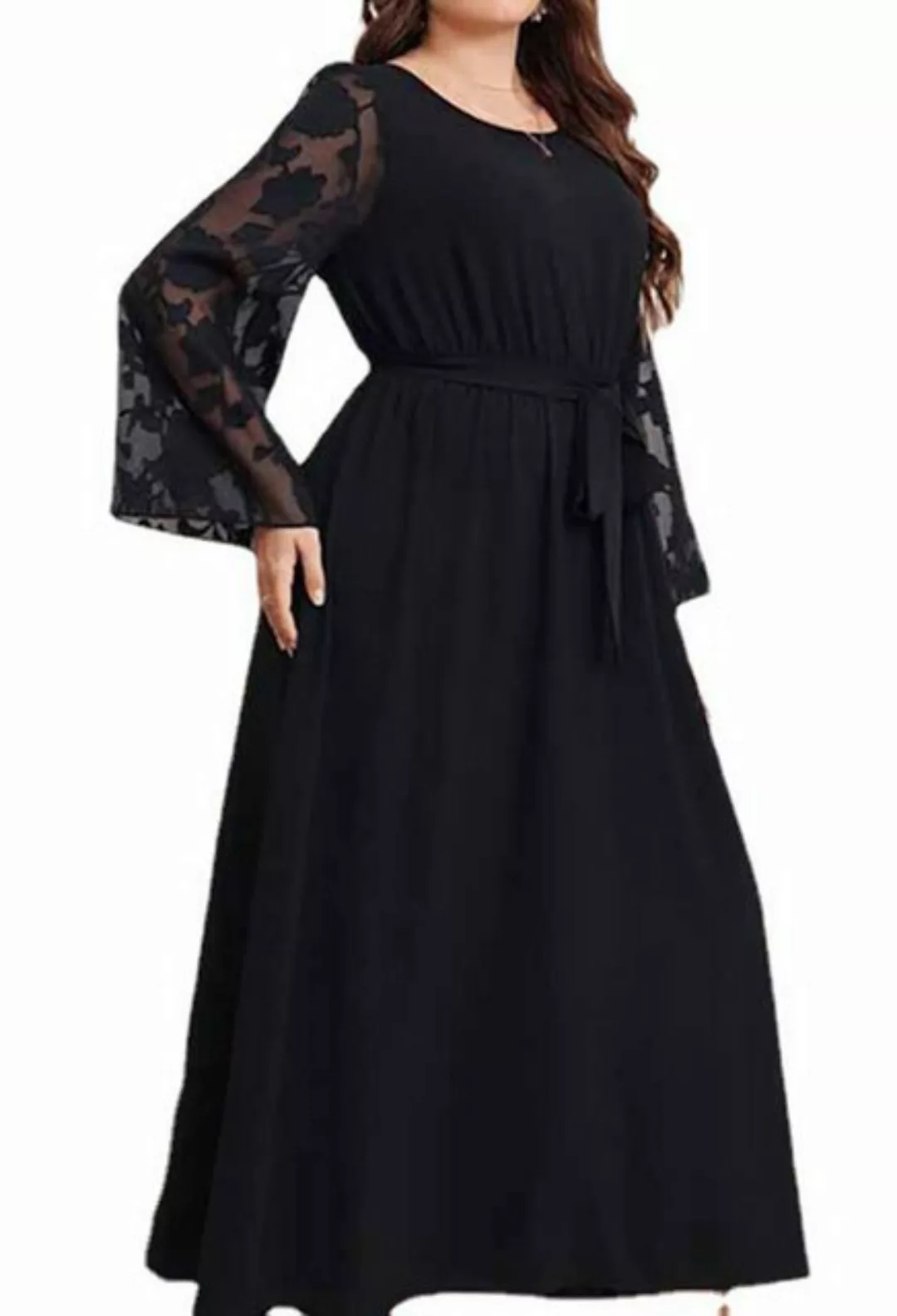 MIMIOO Maxikleid Hohe Taille, gepunktet, Kleid für Damen Lassen Sie pralle günstig online kaufen