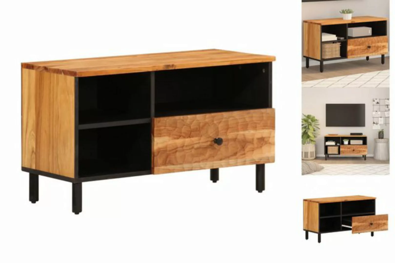 vidaXL TV-Schrank TV Schrank Sideboard Schrank 80x33x46 cm Massivholz Akazi günstig online kaufen