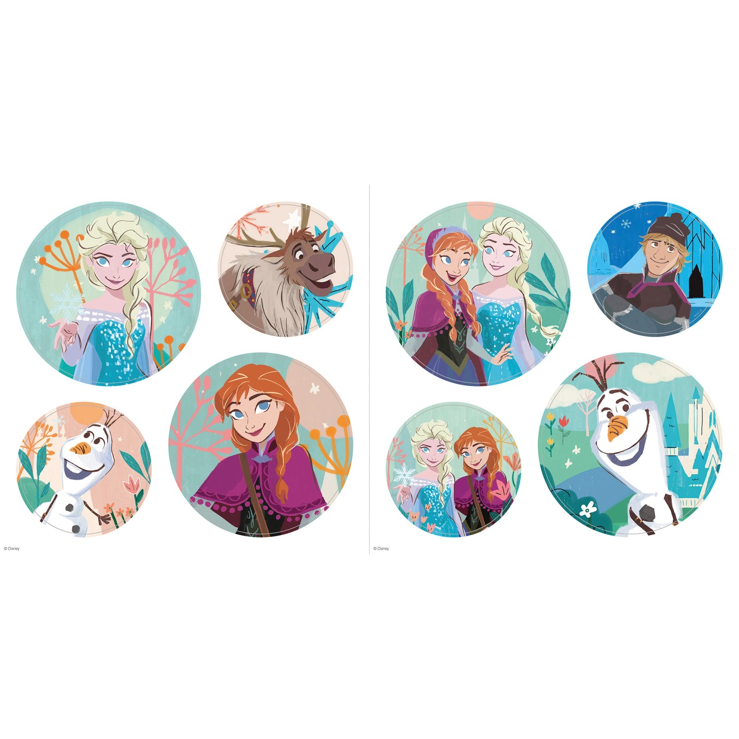 Komar Fenstersticker Frozen Royal  Frozen Royal B/L: ca. 30x30 cm günstig online kaufen