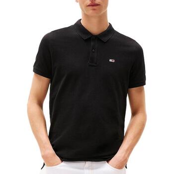 Tommy Jeans  Poloshirt Flag Slim Polo Shirt Black günstig online kaufen
