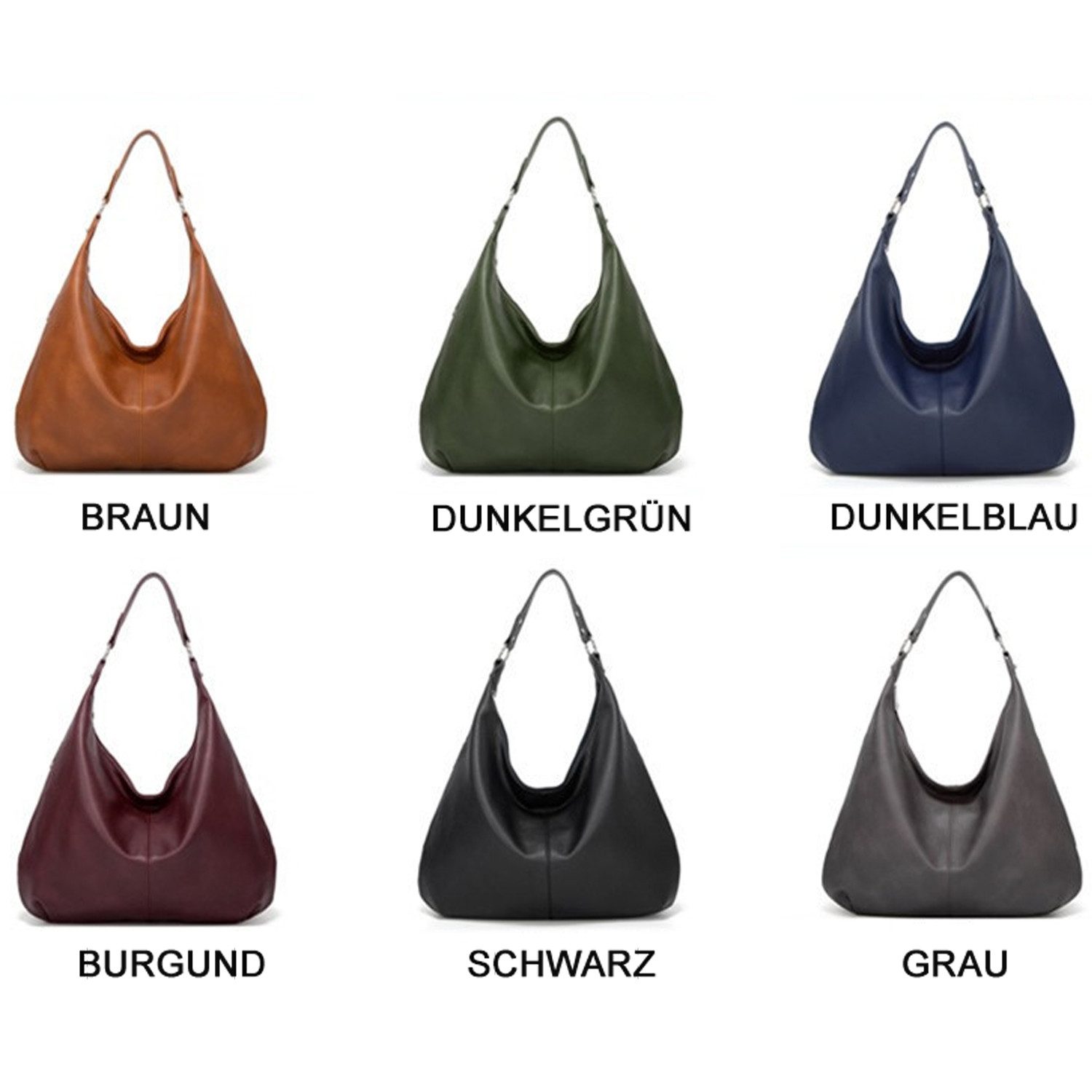 RWEUOQ Henkeltasche Damen Leder Hobo-Tasche – günstig online kaufen