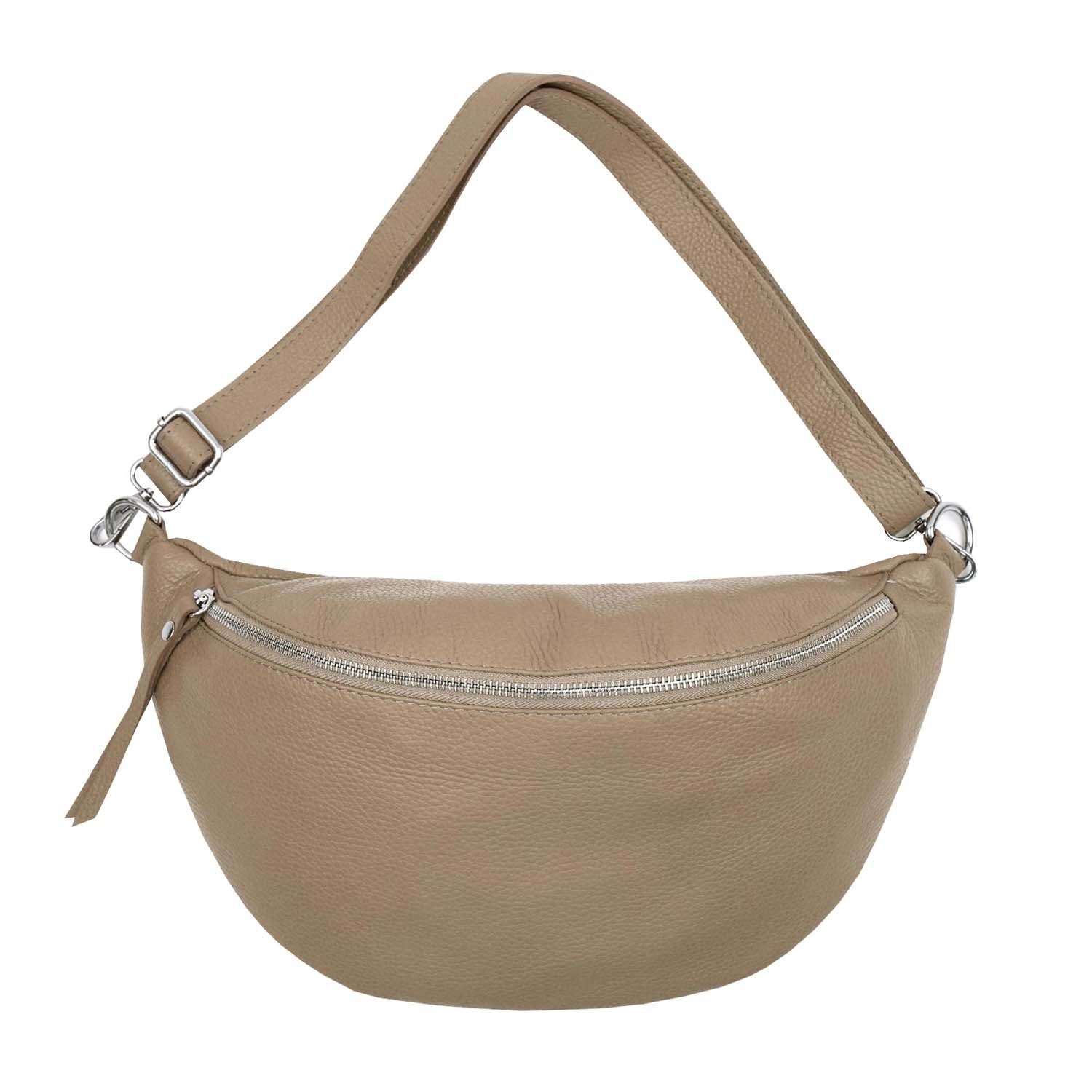 ITALYSHOP24 Schultertasche Damen Leder Tasche Bodybag günstig online kaufen