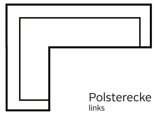 Places of Style Ecksofa Pinto, 250/290 cm, langer Schenkel, XXL, Ottomane, günstig online kaufen