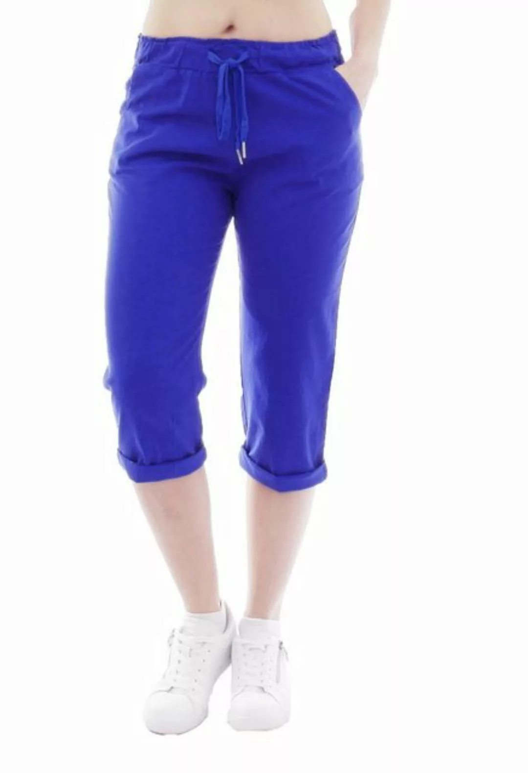 YESET Caprihose YESET Damen Chino Sommer Capri 3/4 Hose Damenhose Blau L Sc günstig online kaufen