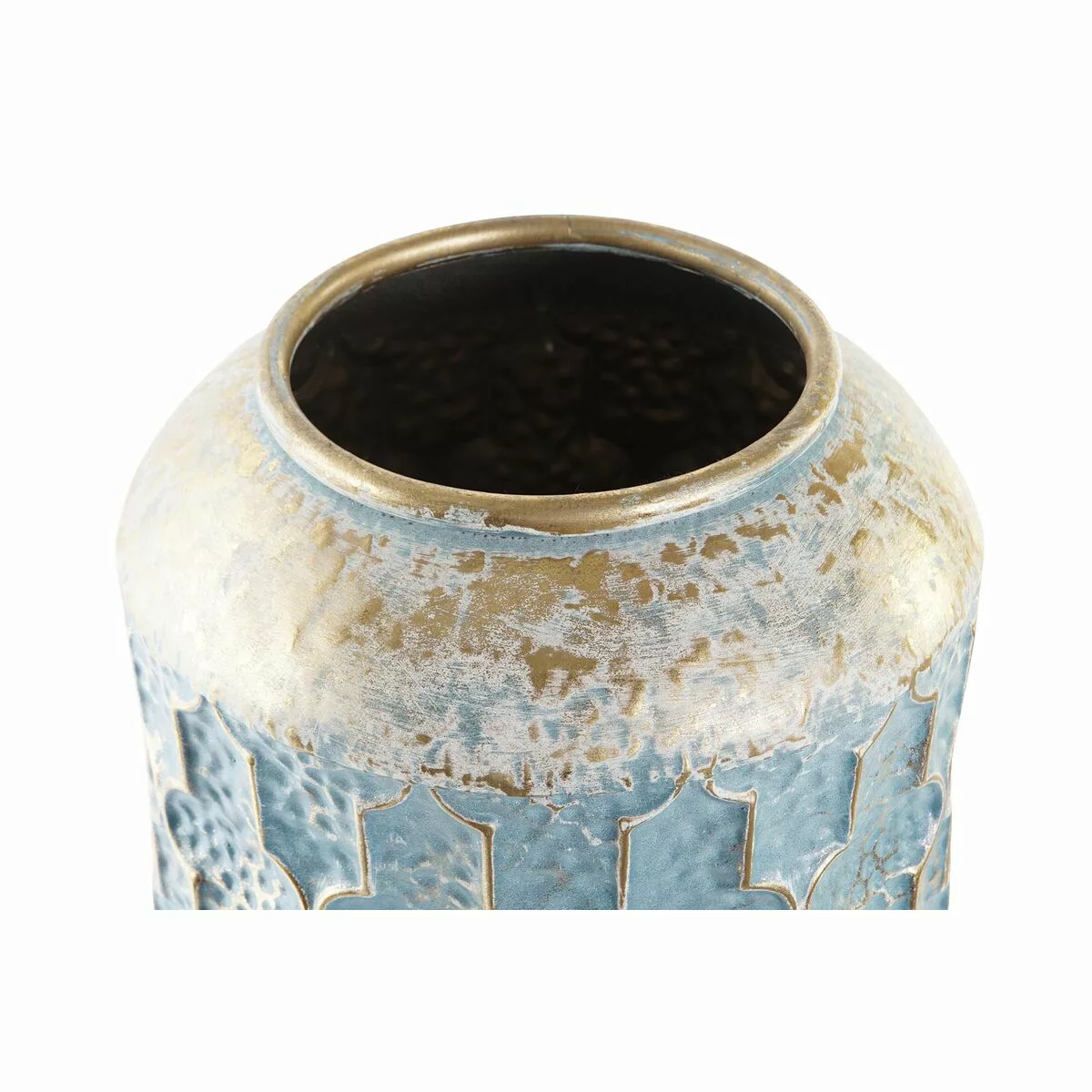 Vase Dkd Home Decor Blau Golden Metall Araber (23 X 23 X 52 Cm) günstig online kaufen