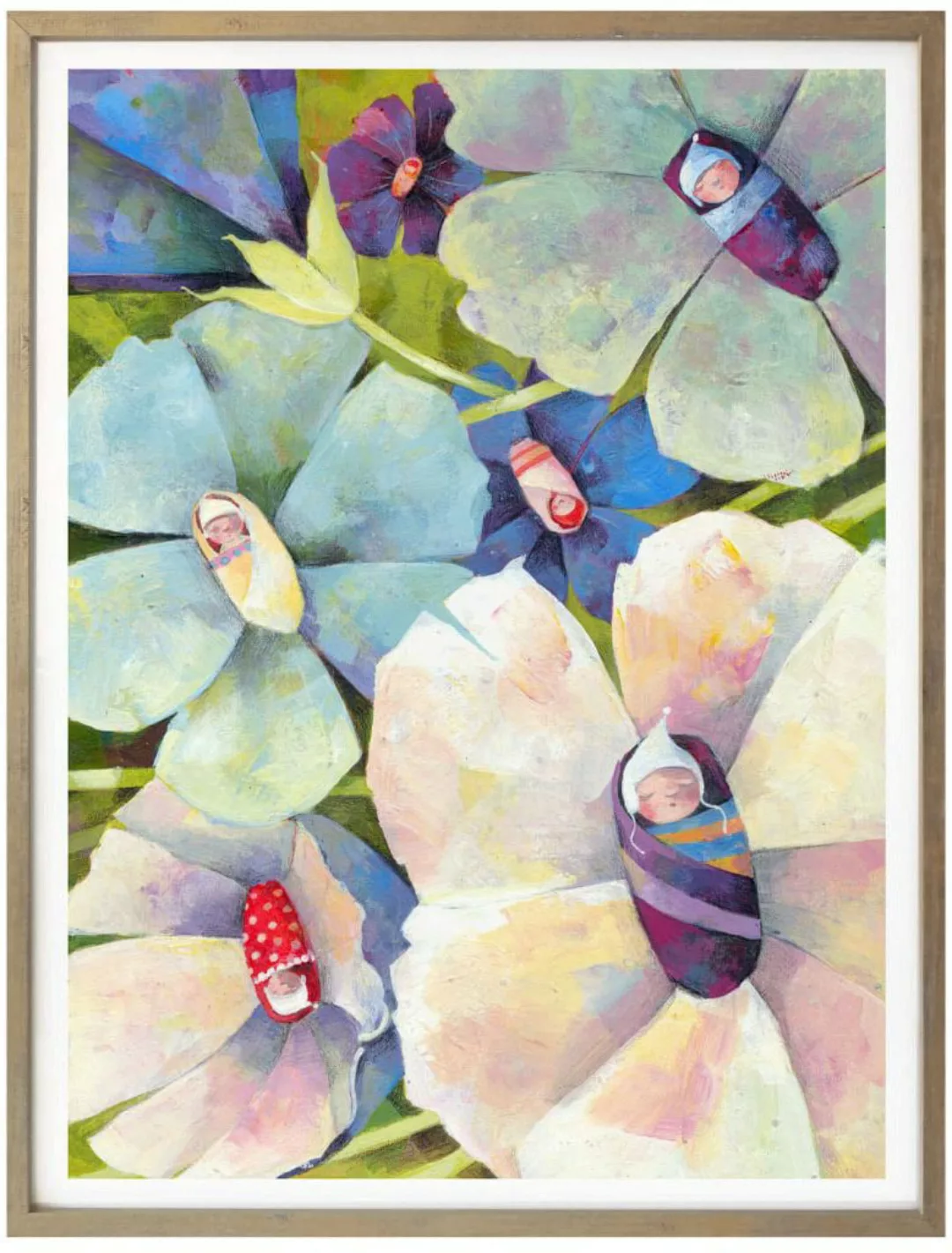 Wall-Art Poster "Märchen Wandbilder Blütenbabies", Pflanzen, (1 St.), Poste günstig online kaufen